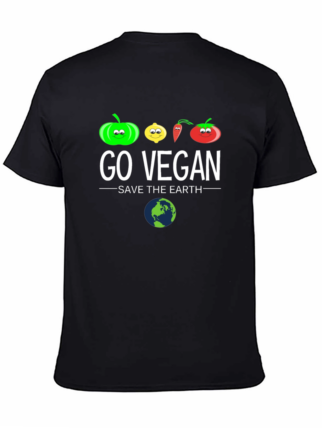 Go Vegan Save The Earth Graphic Tee