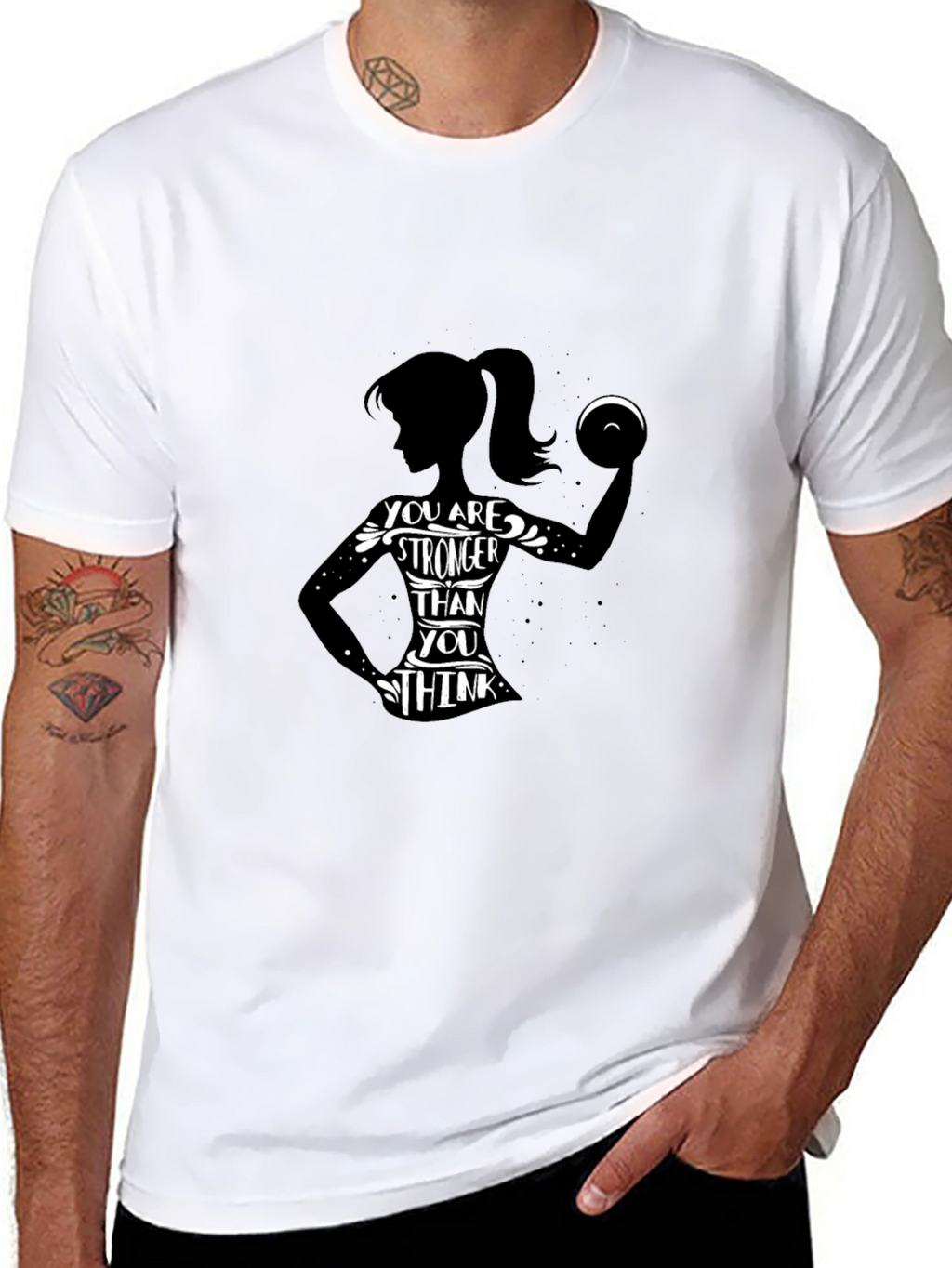 Strong Woman Graphic T-Shirt - Motivational Design