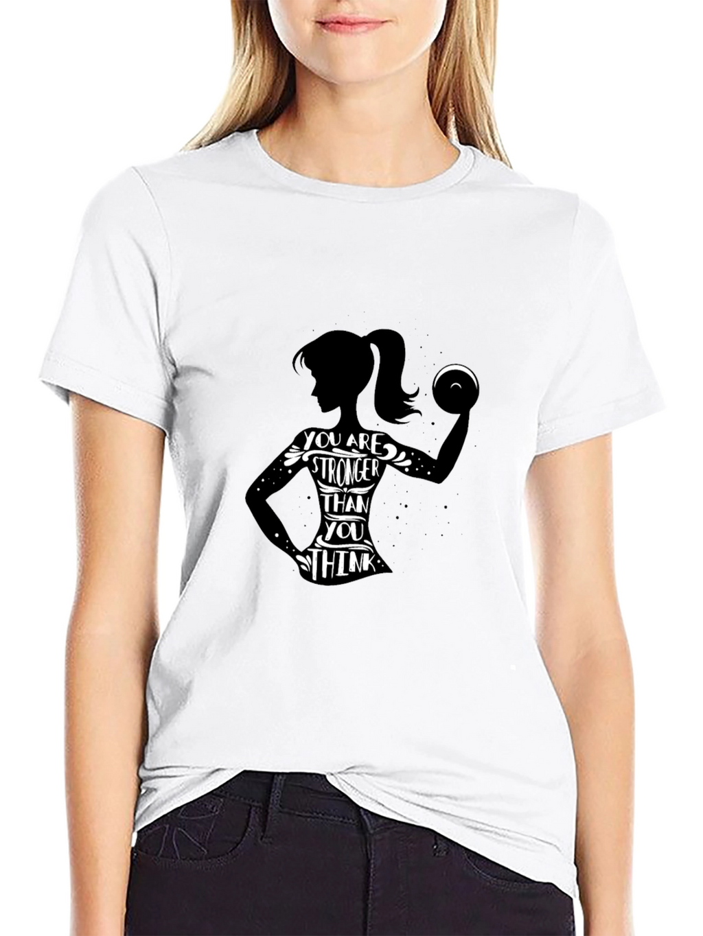 Strong Woman Graphic T-Shirt - Motivational Design