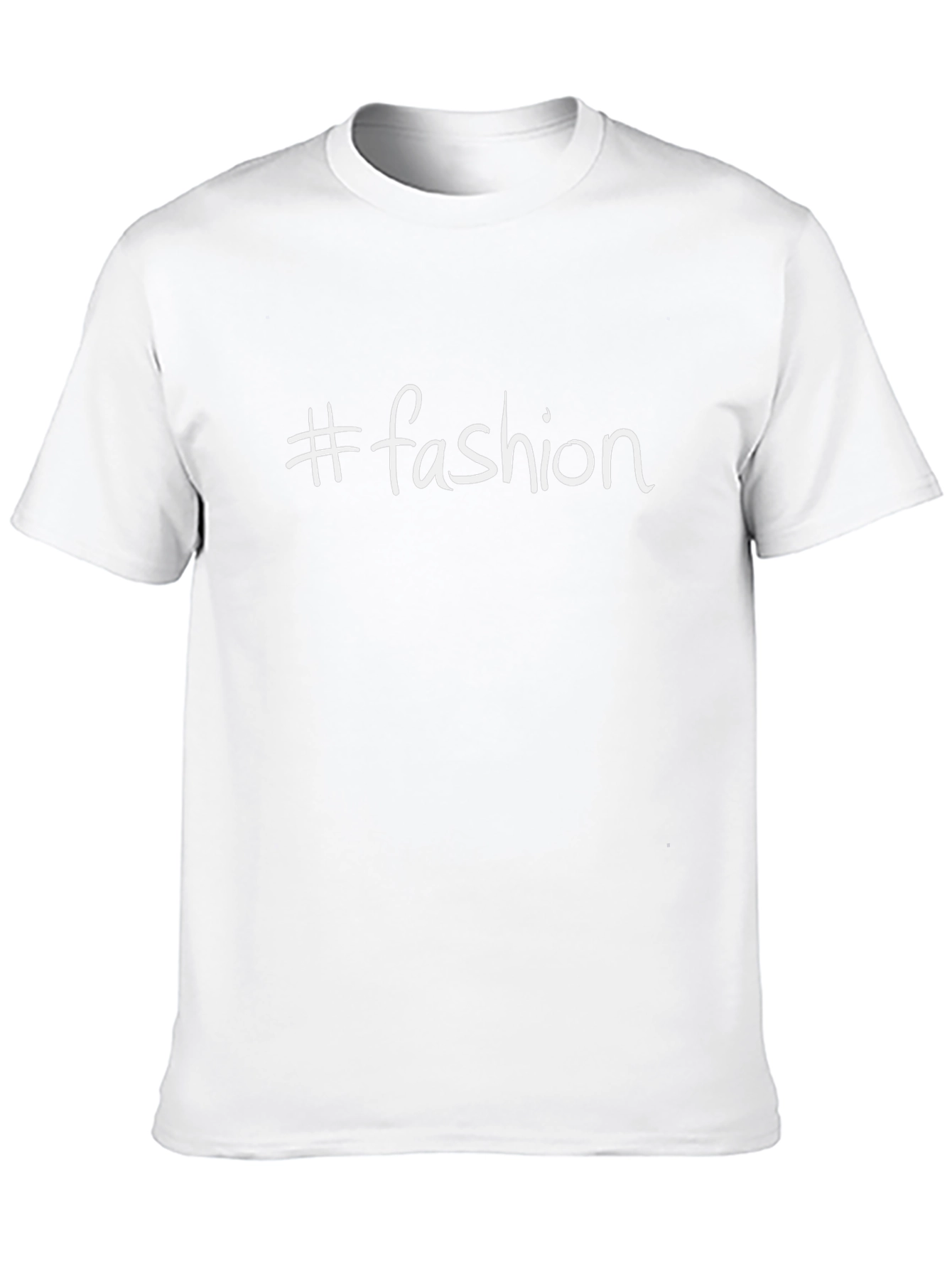#Fashion Graphic Tee - Trendy Black T-Shirt