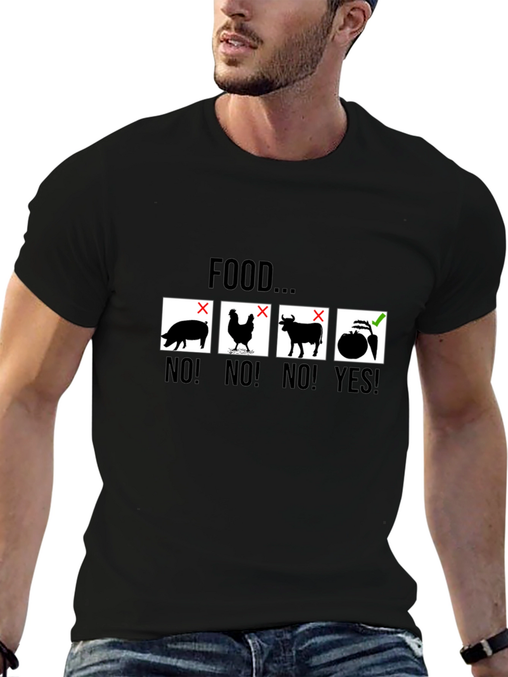 Vegan Food Shirt - Animal Lover Vegetarian Tee