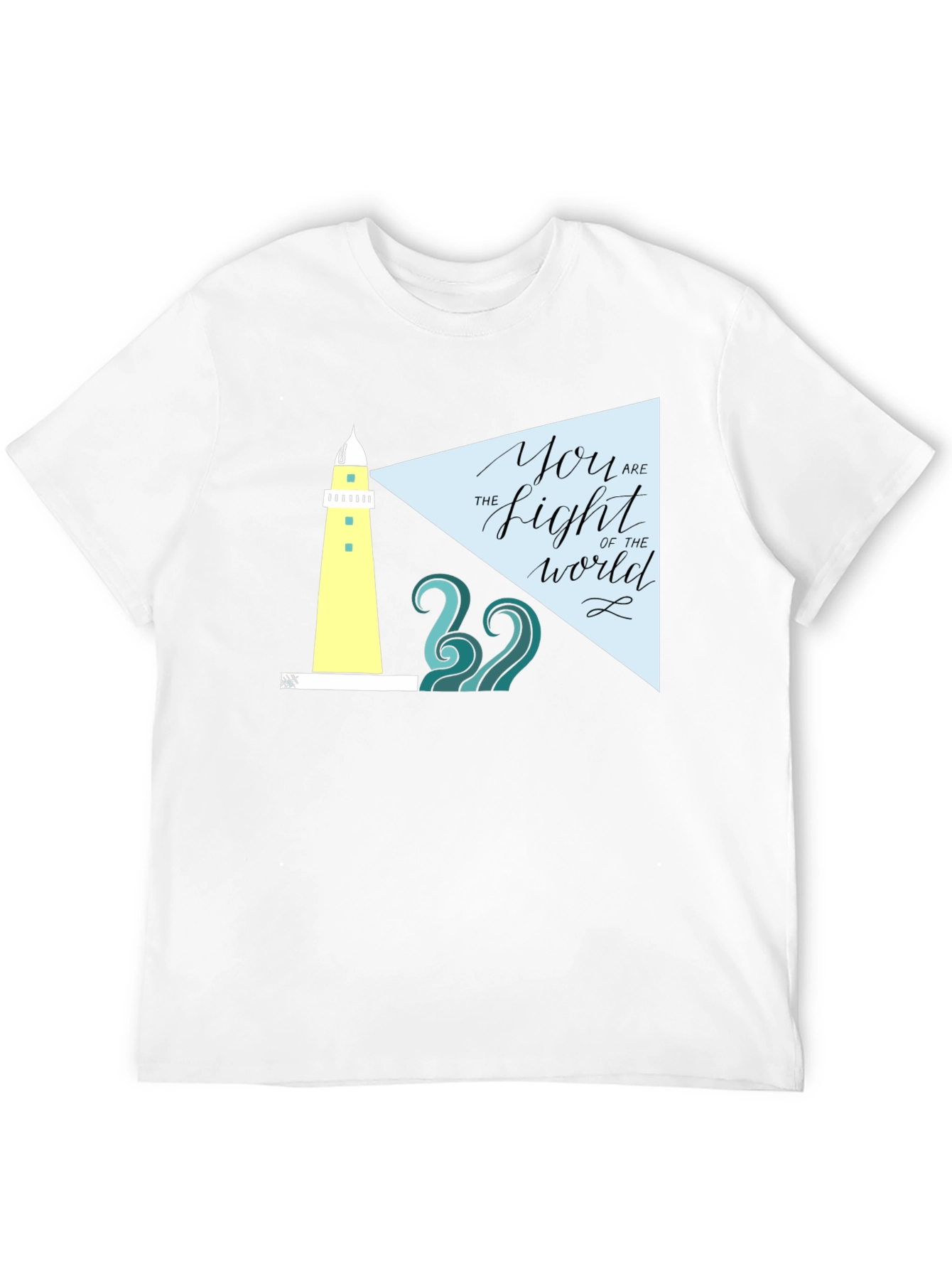 Lighthouse Graphic Tee - You Are The Light T-Shirt