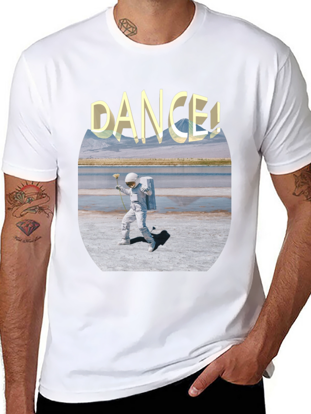 Astronaut Dance Graphic Tee - Soft Cotton Comfort