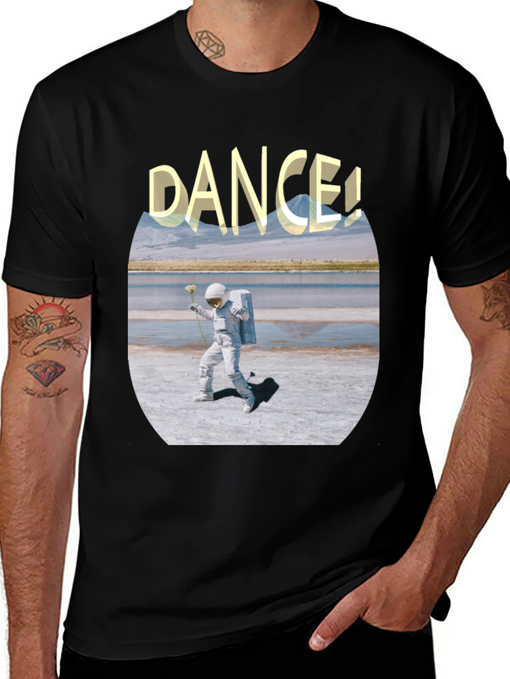 Astronaut Dance Graphic Tee - Soft Cotton Comfort