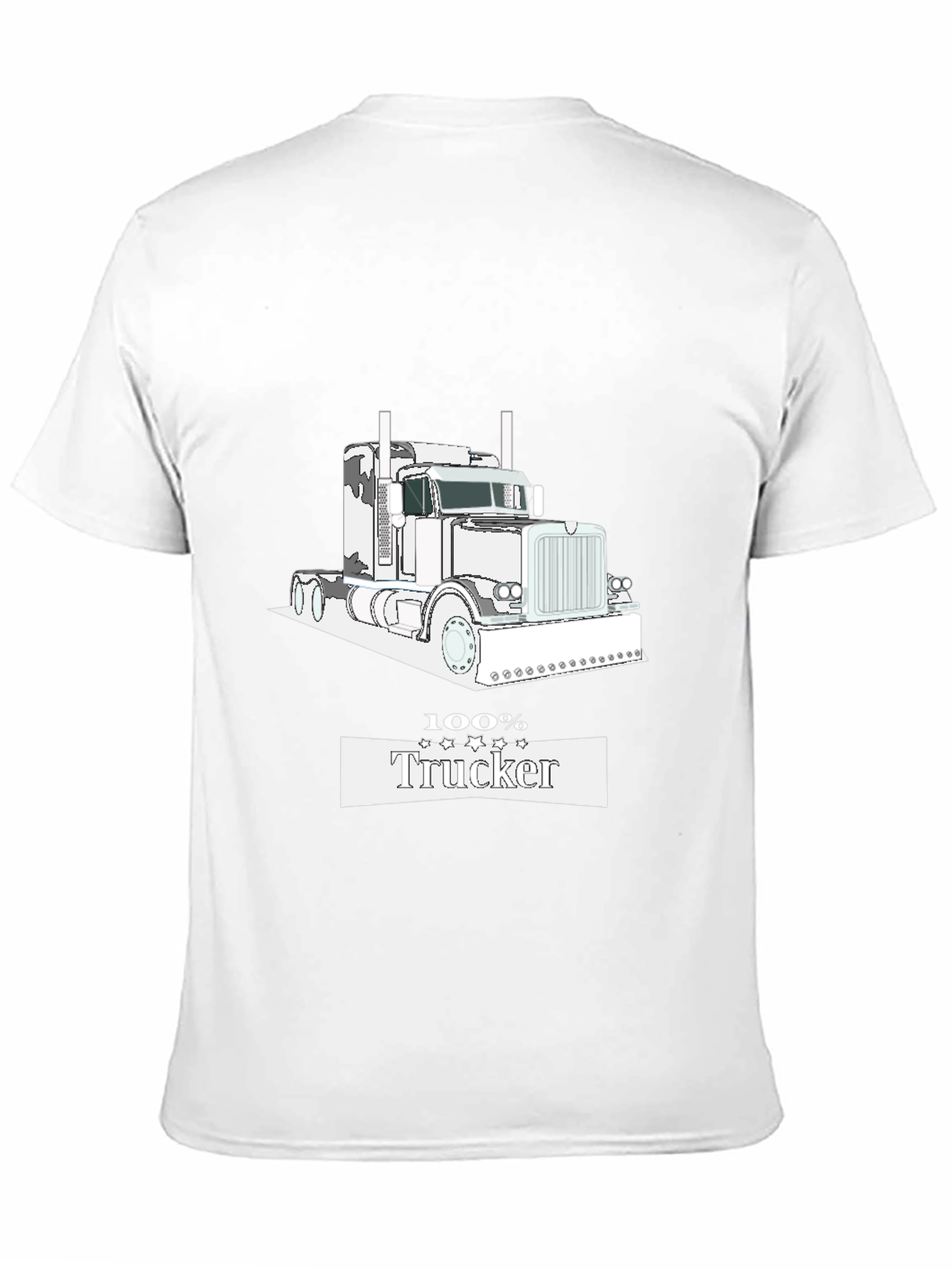100% Trucker Black T-Shirt