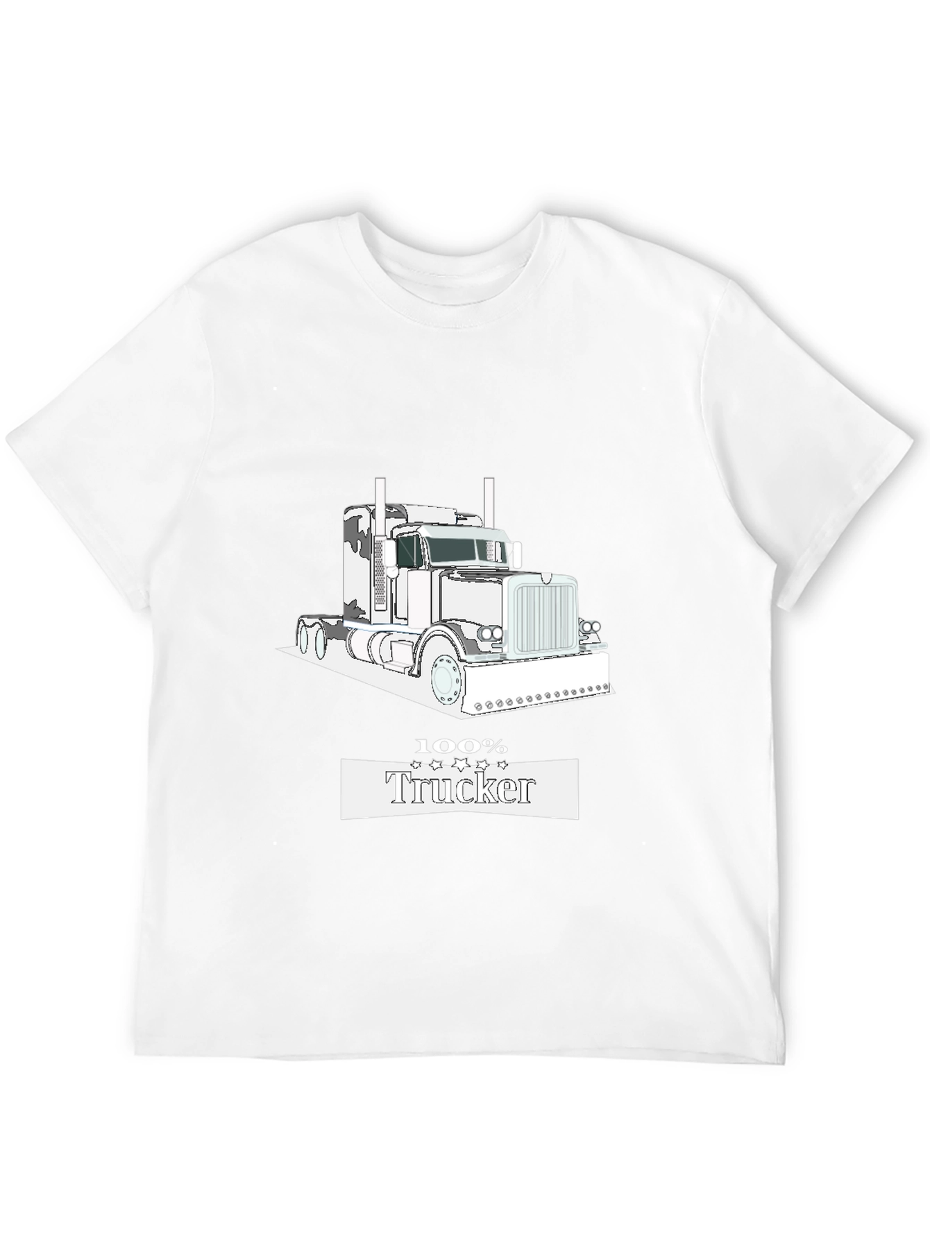 100% Trucker Black T-Shirt