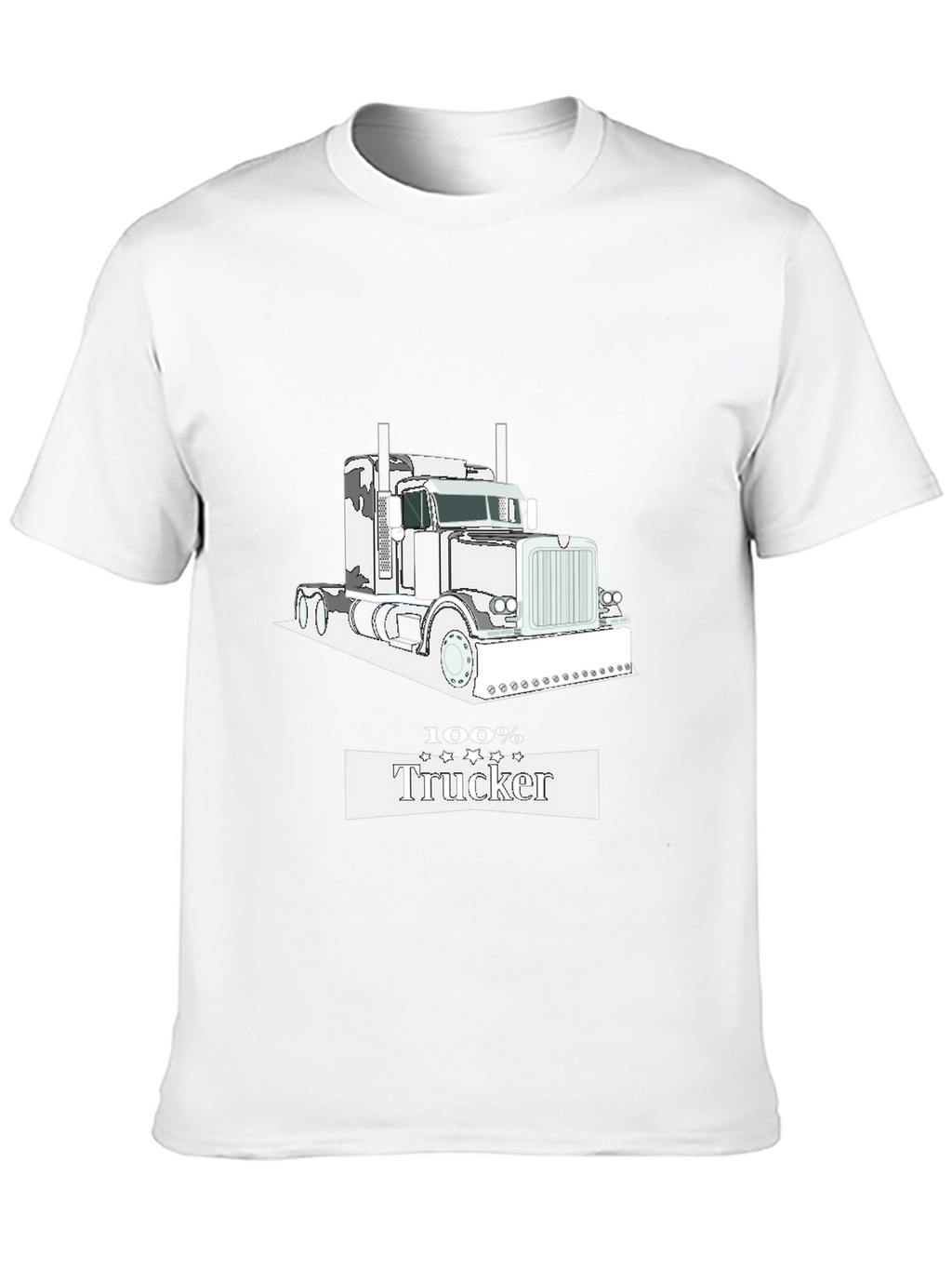 100% Trucker Black T-Shirt