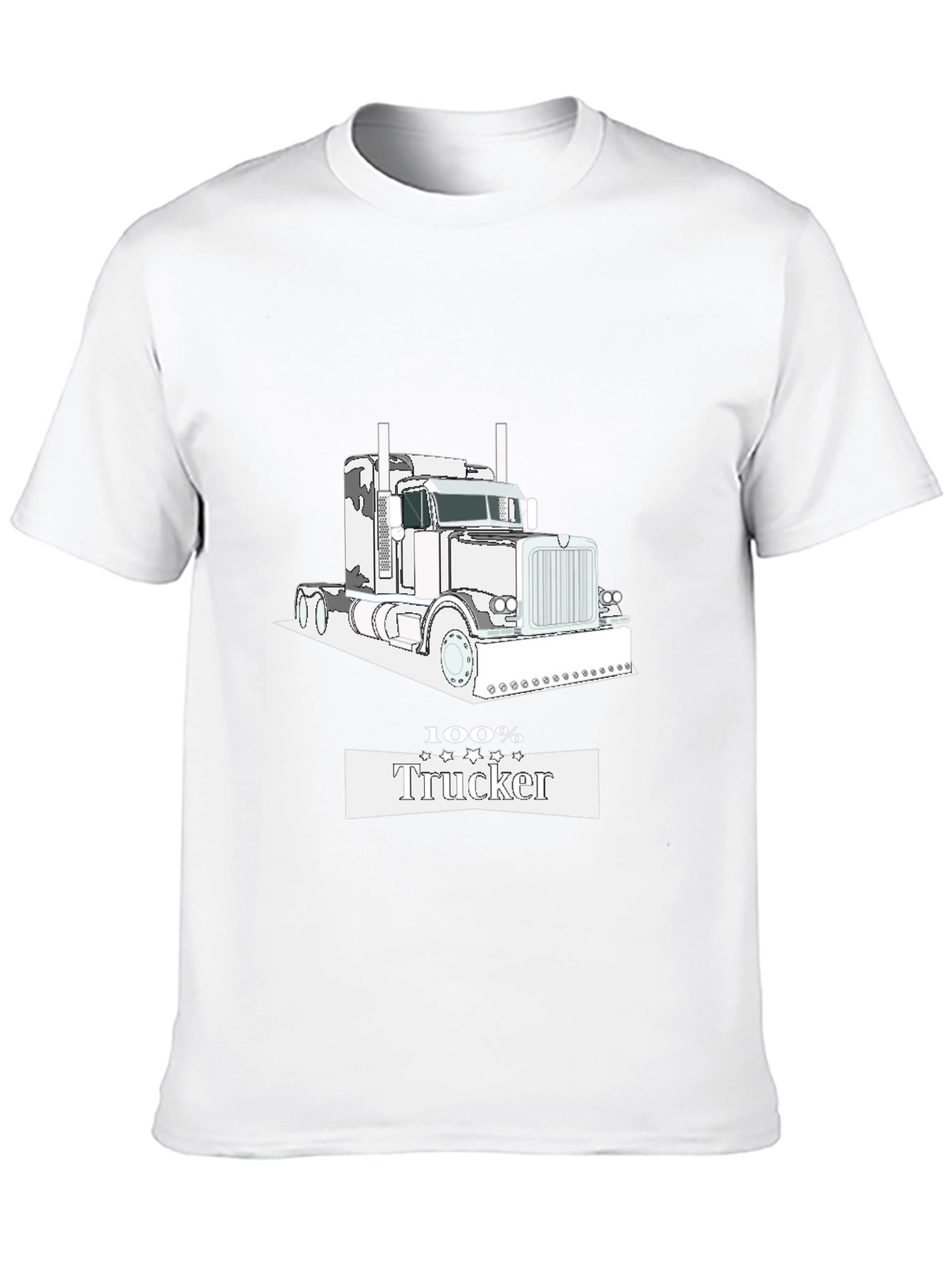 100% Trucker Black T-Shirt
