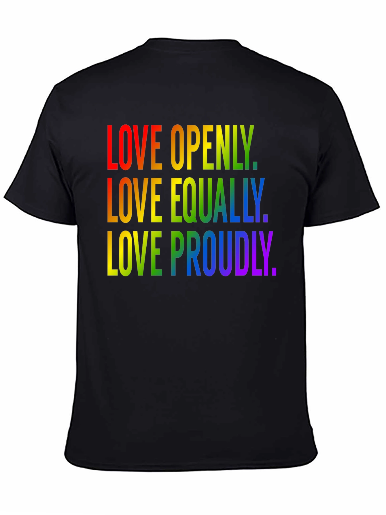 Love Pride T-Shirt LGBTQ+ Rainbow Equality Tee