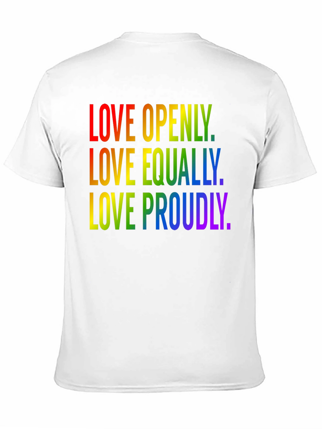 Love Pride T-Shirt LGBTQ+ Rainbow Equality Tee