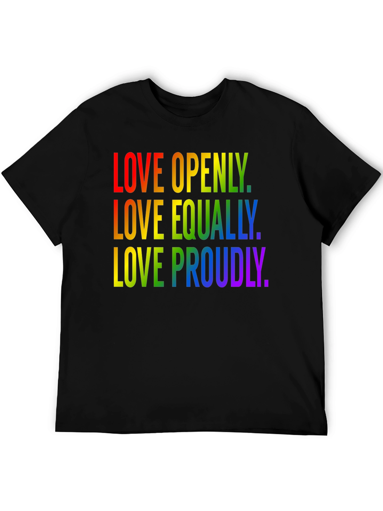 Love Pride T-Shirt LGBTQ+ Rainbow Equality Tee