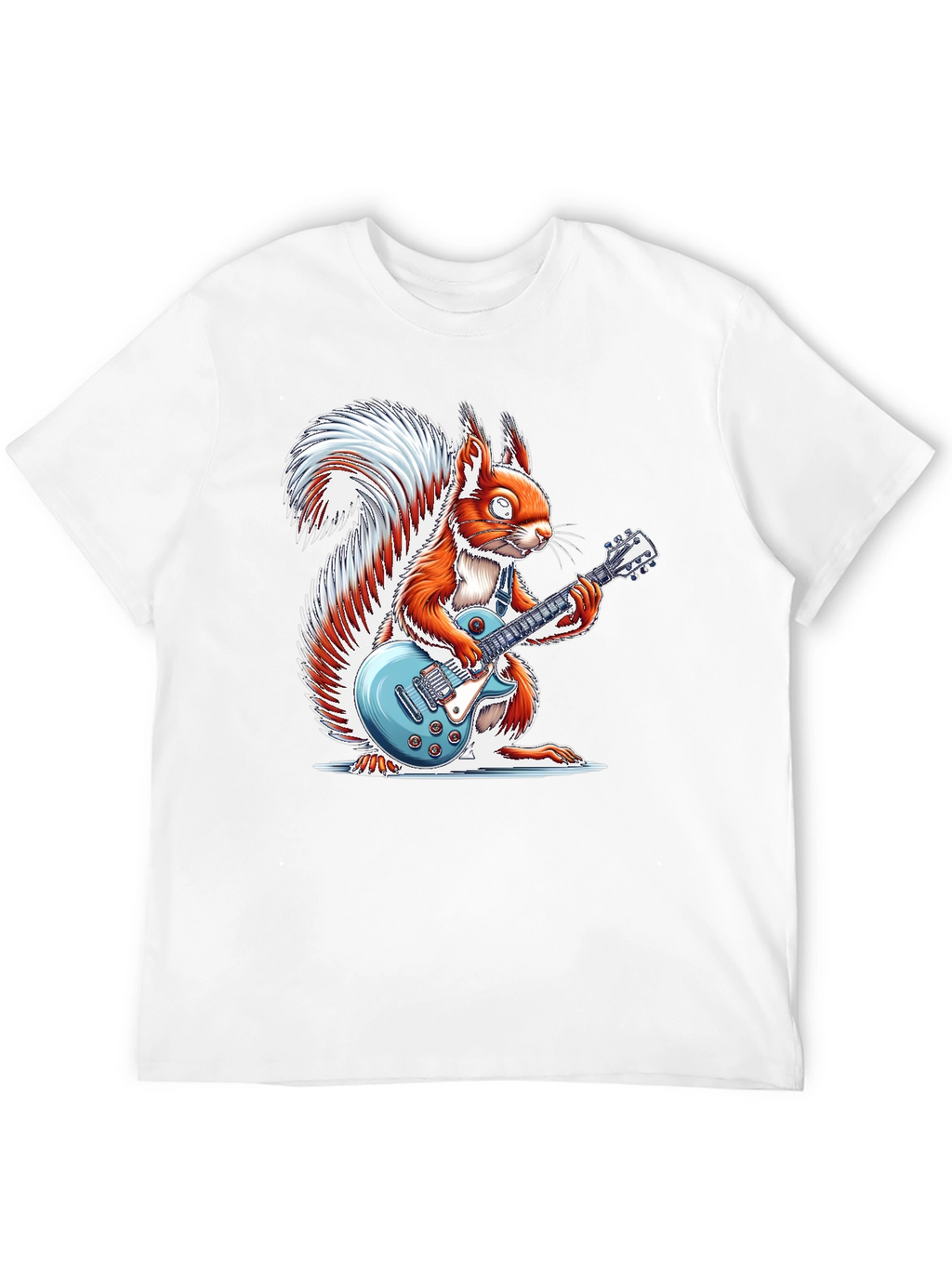 Squirrel Guitarist Graphic T-Shirt