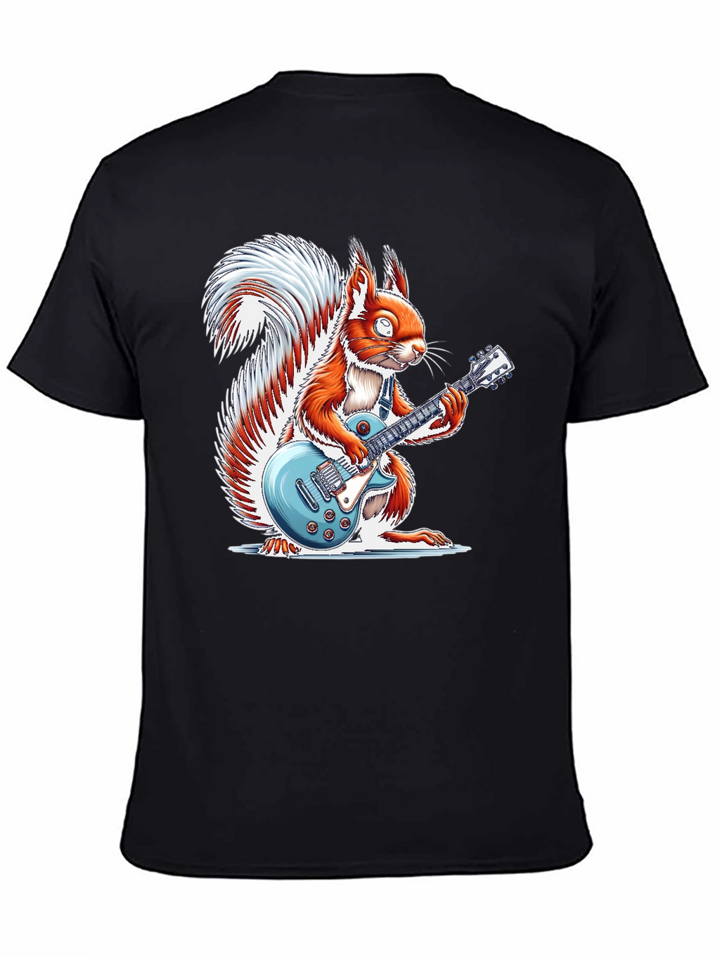Squirrel Guitarist Graphic T-Shirt