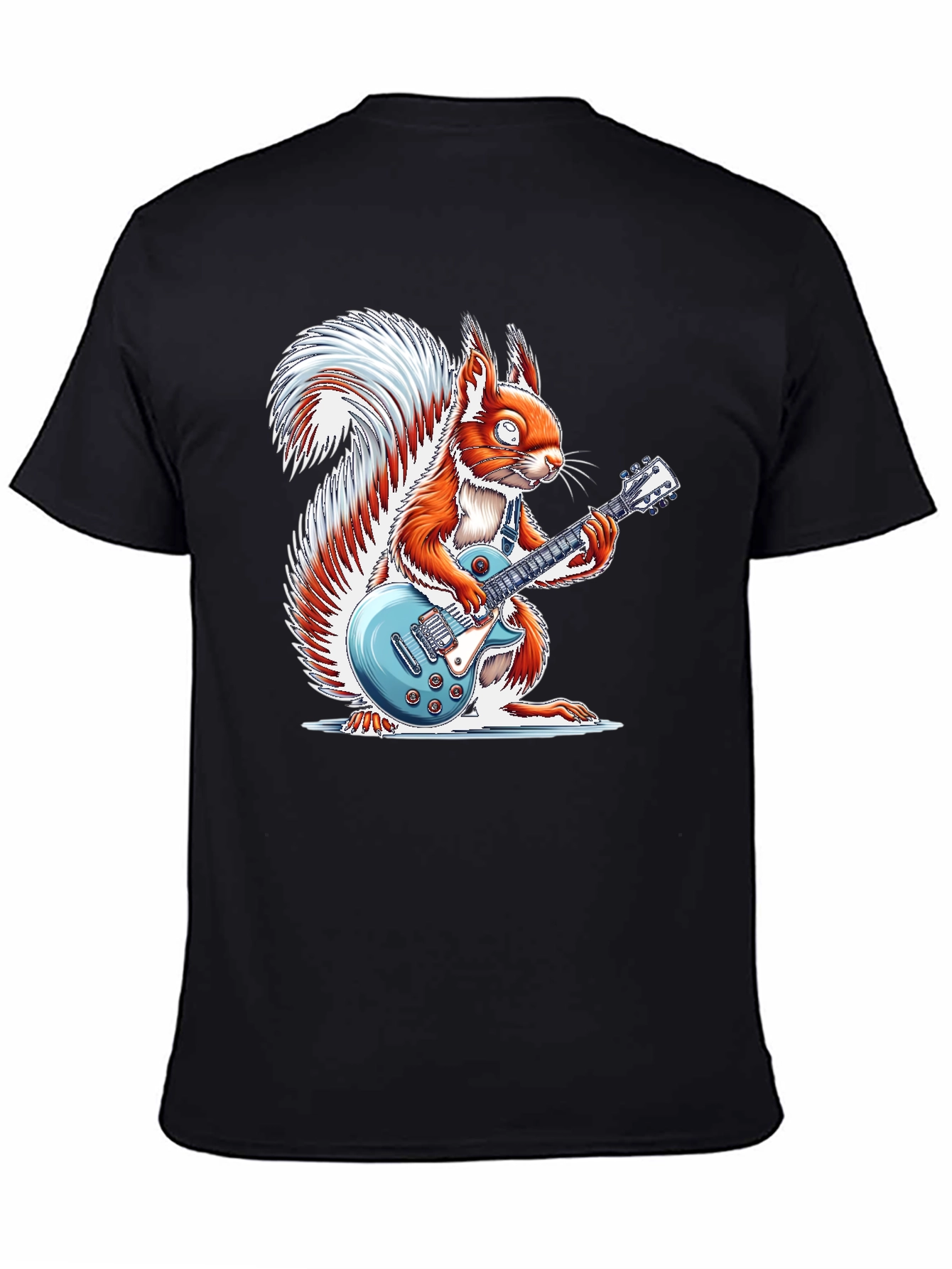 Squirrel Guitarist Graphic T-Shirt