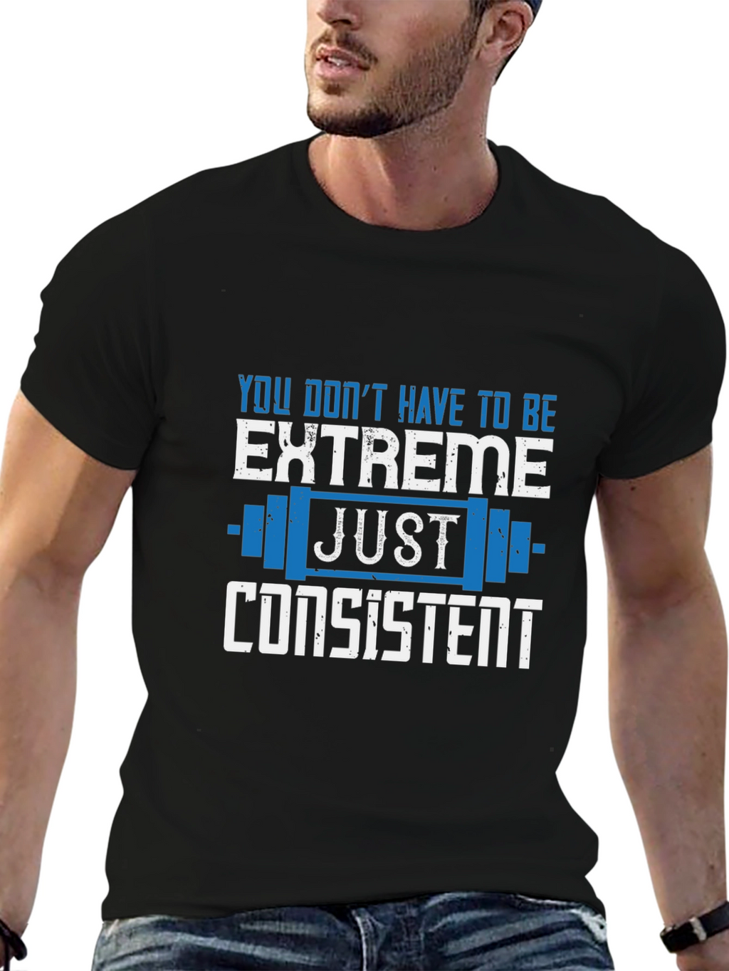 Extreme Just Consistent Mens Black T-Shirt