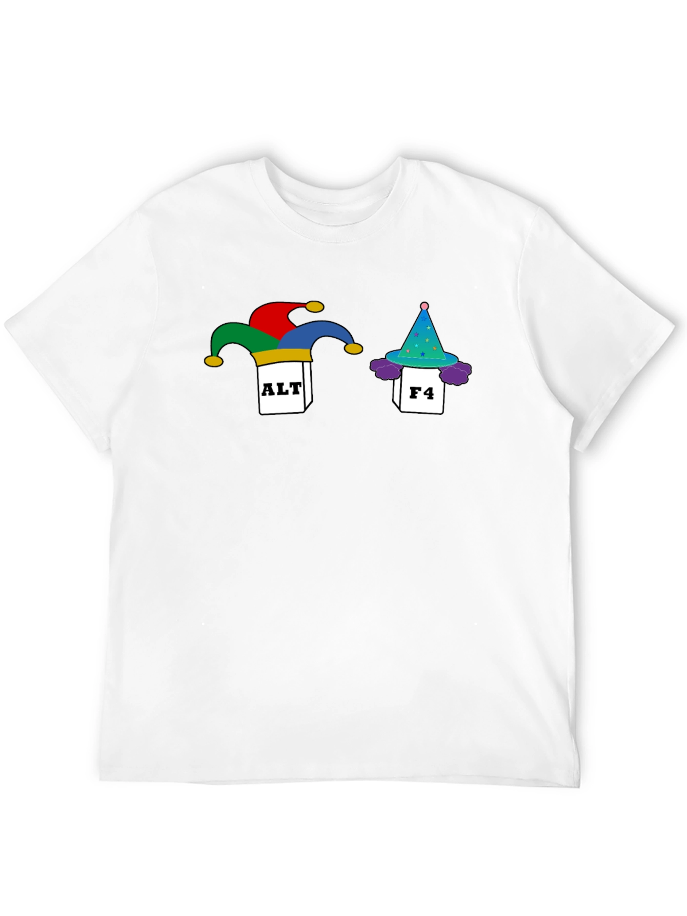Alt F4 Fool T-Shirt - Black Novelty Graphic Tee