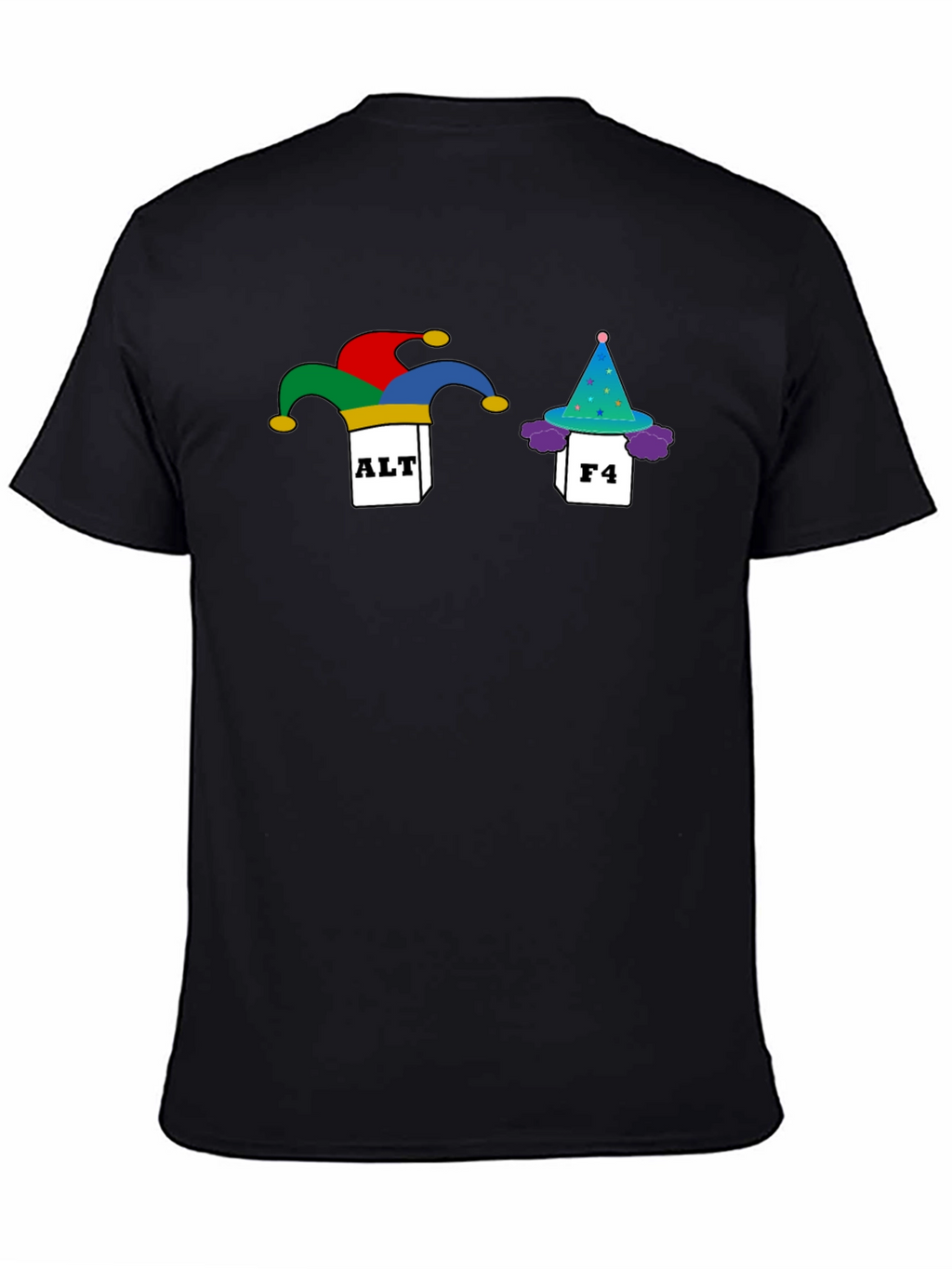 Alt F4 Fool T-Shirt - Black Novelty Graphic Tee