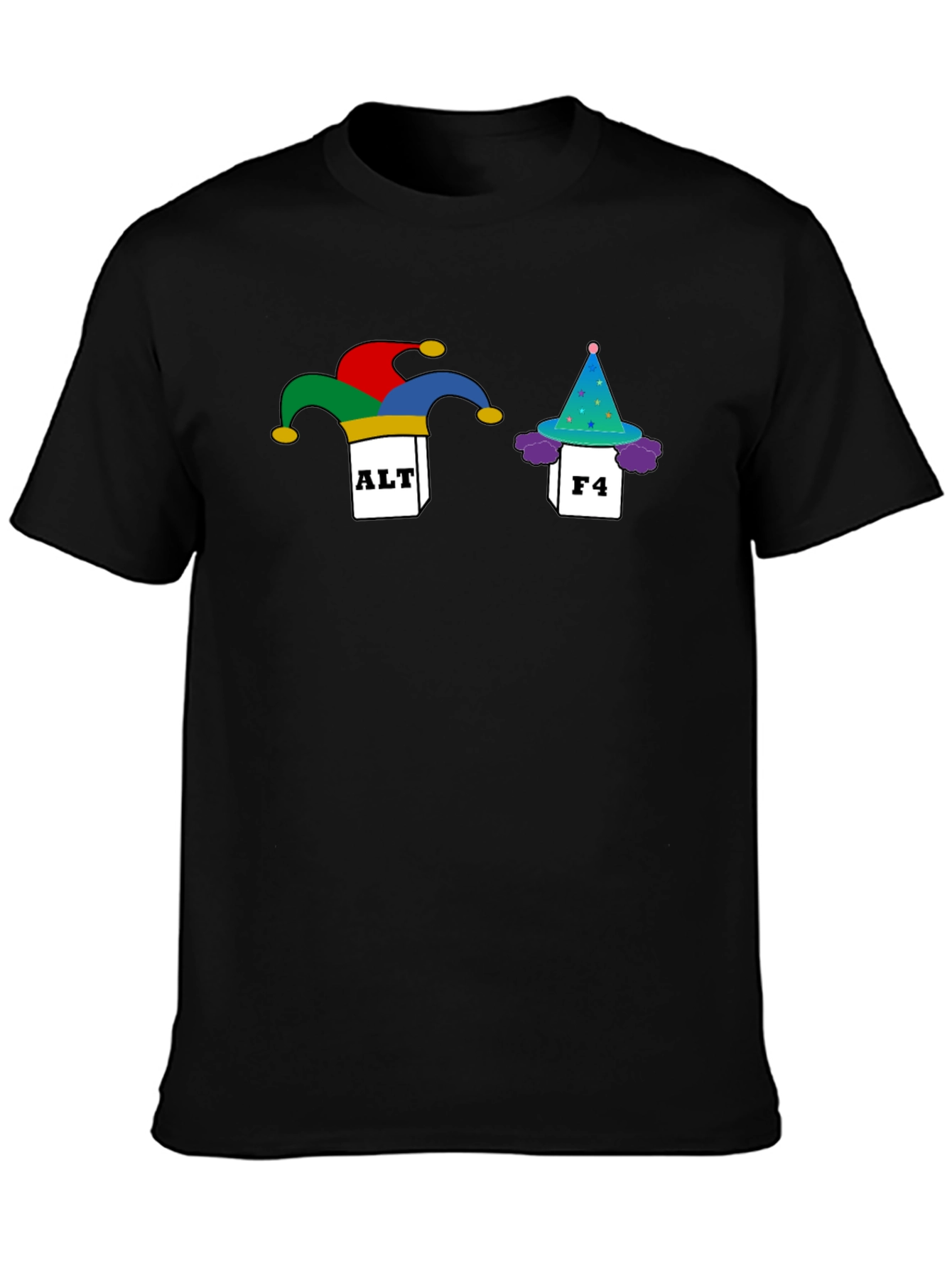 Alt F4 Fool T-Shirt - Black Novelty Graphic Tee