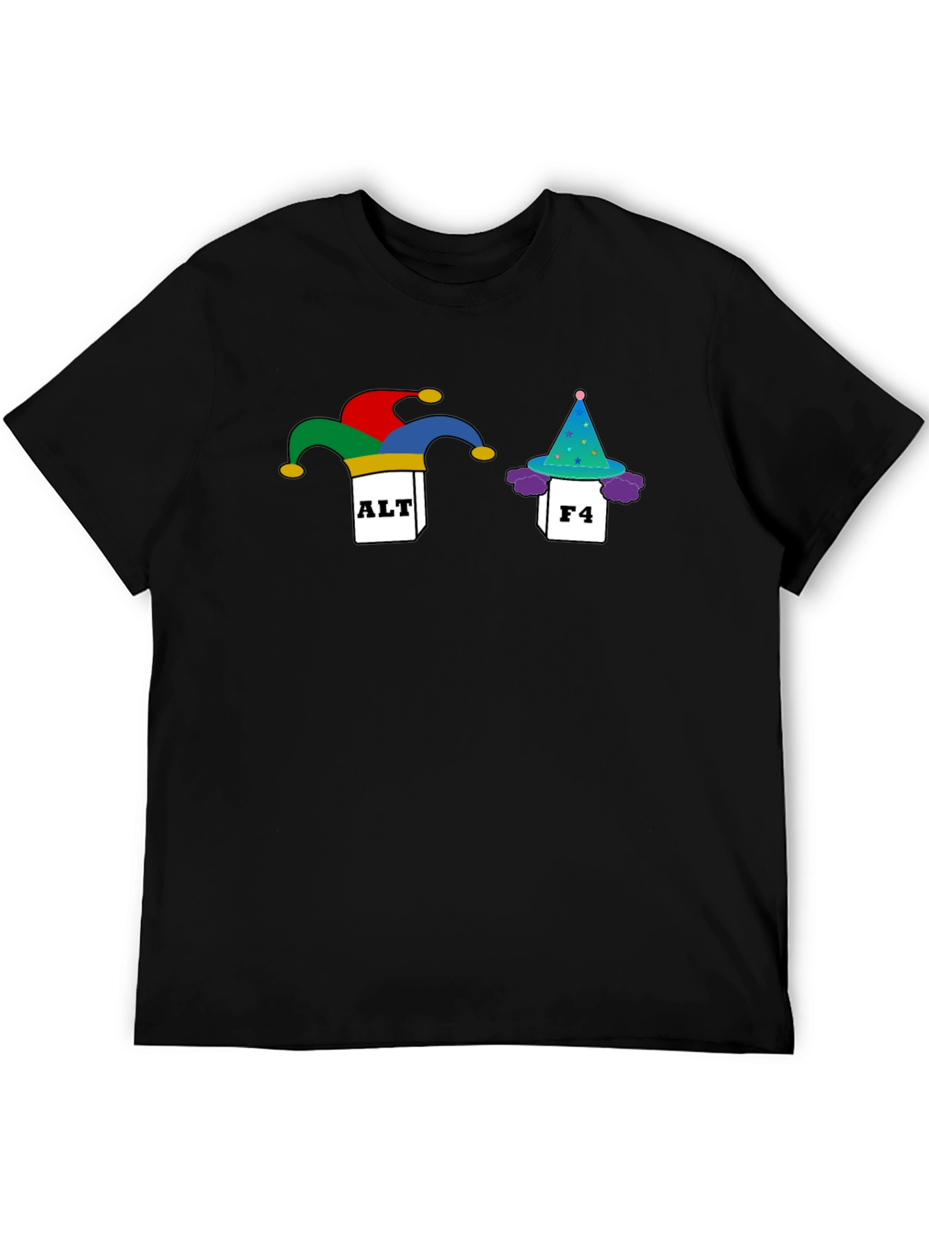 Alt F4 Fool T-Shirt - Black Novelty Graphic Tee