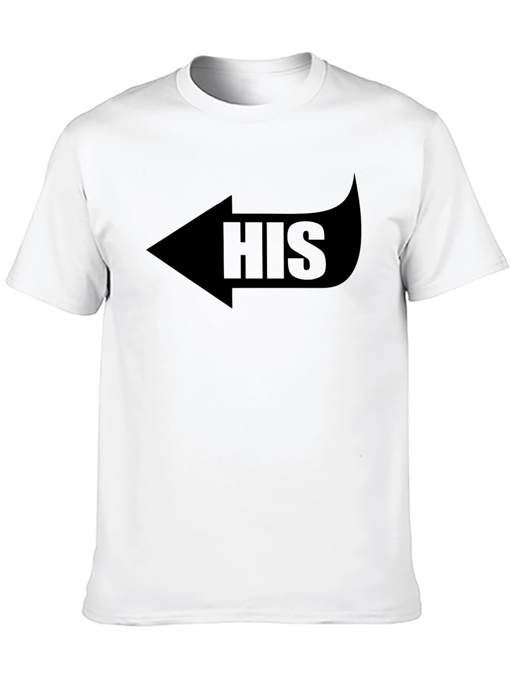 His Arrow Graphic Print Mens Black T-Shirt