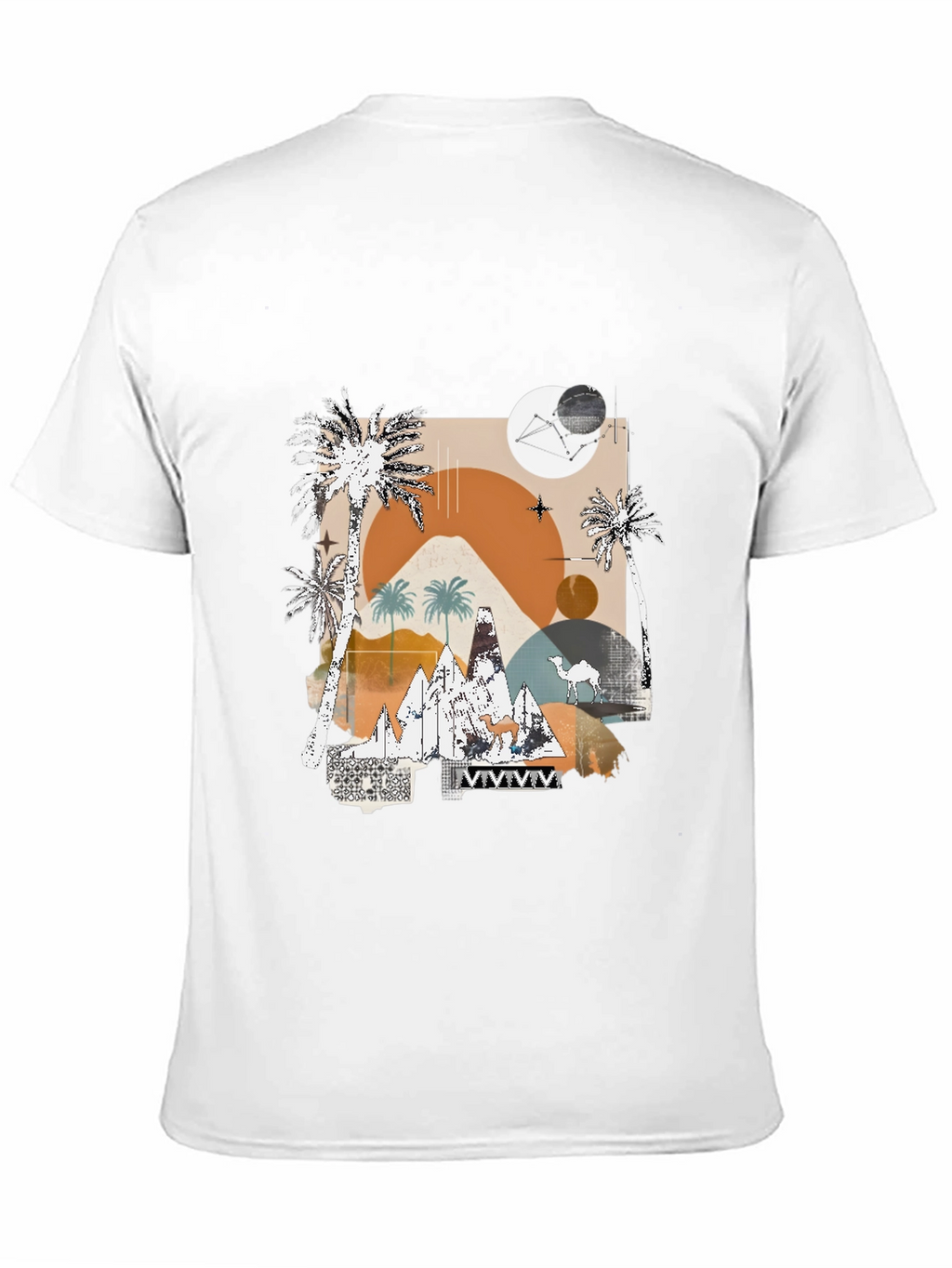 Desert Graphic Tee - Modern Abstract Design
