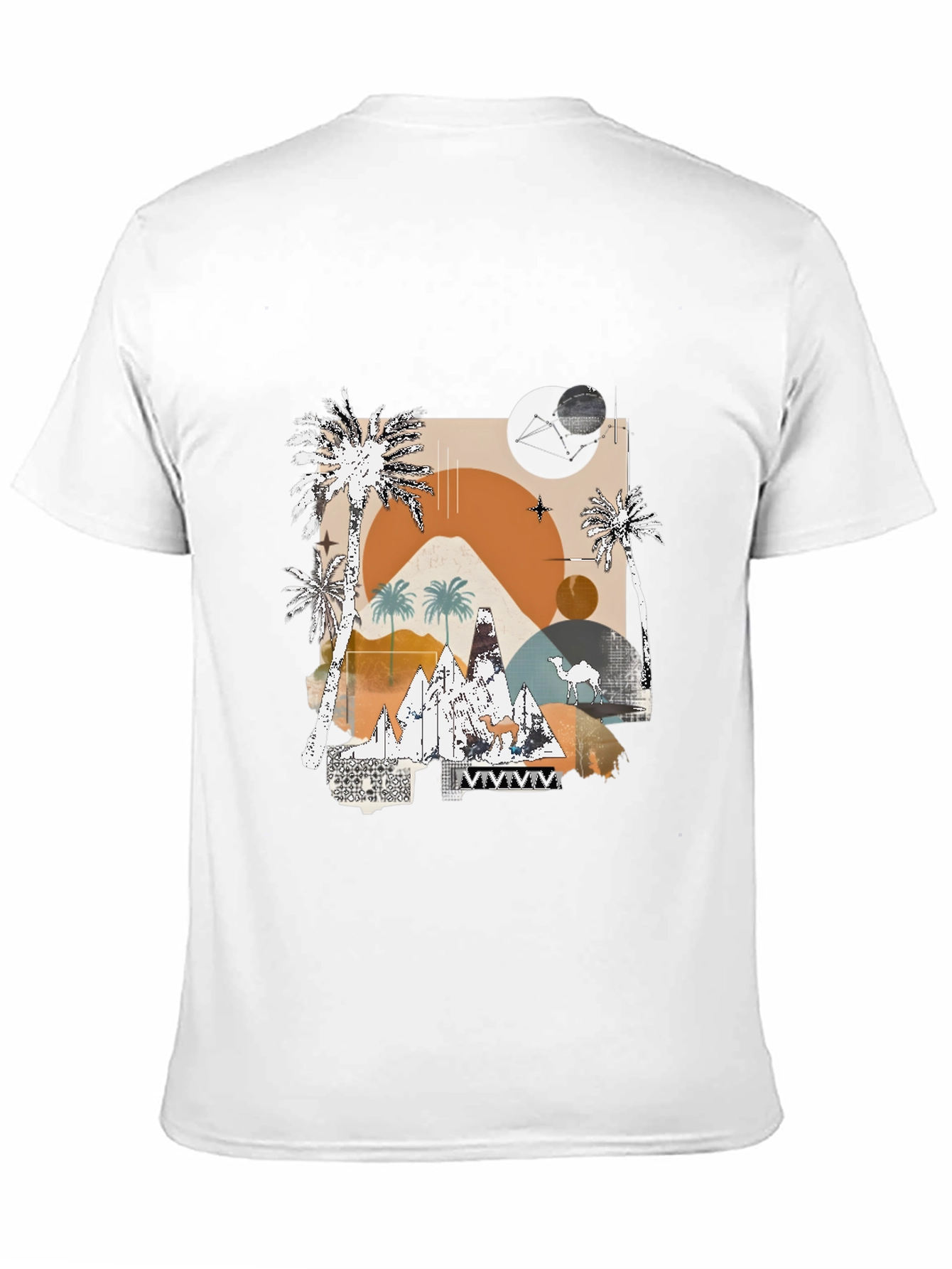 Desert Graphic Tee - Modern Abstract Design