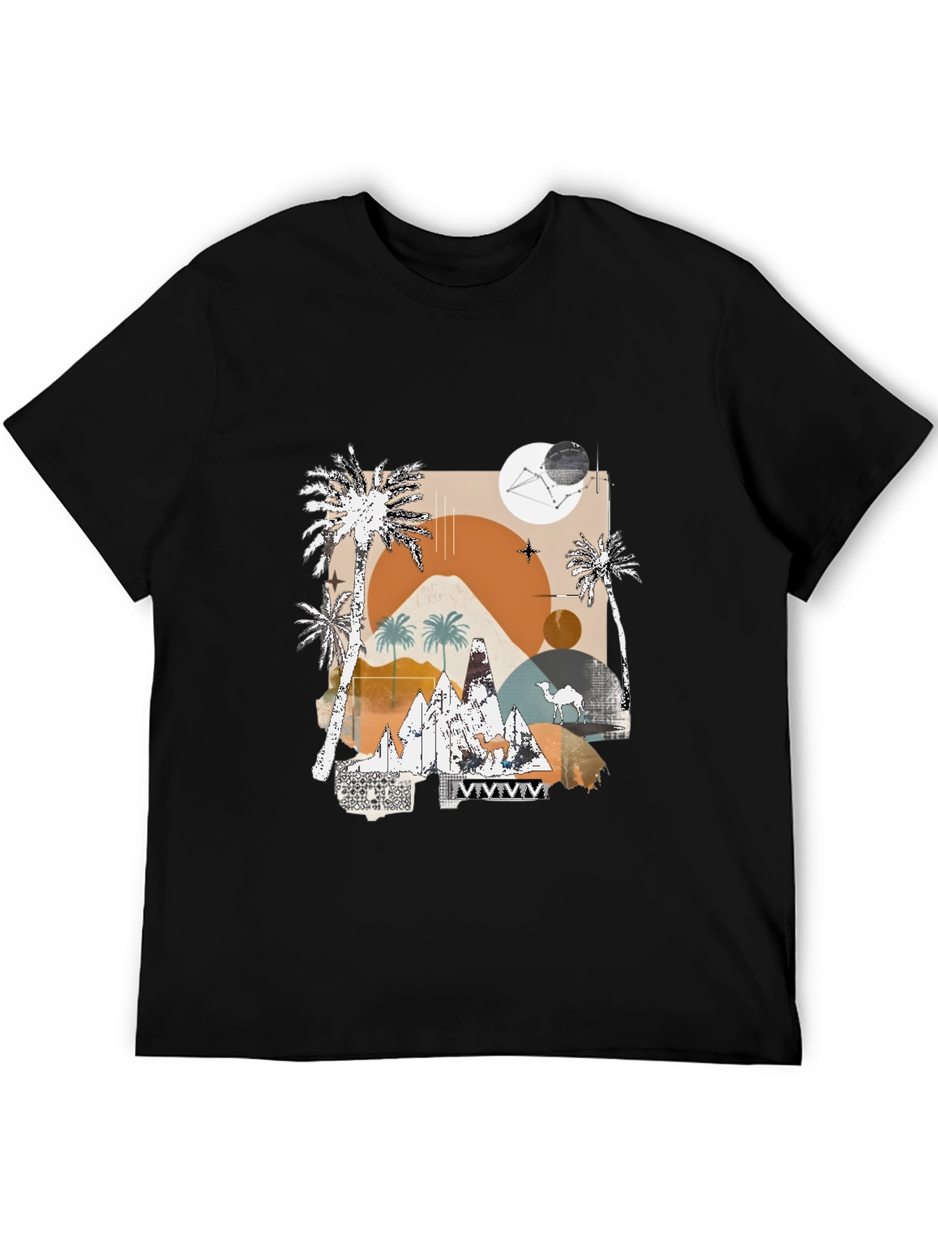 Desert Graphic Tee - Modern Abstract Design