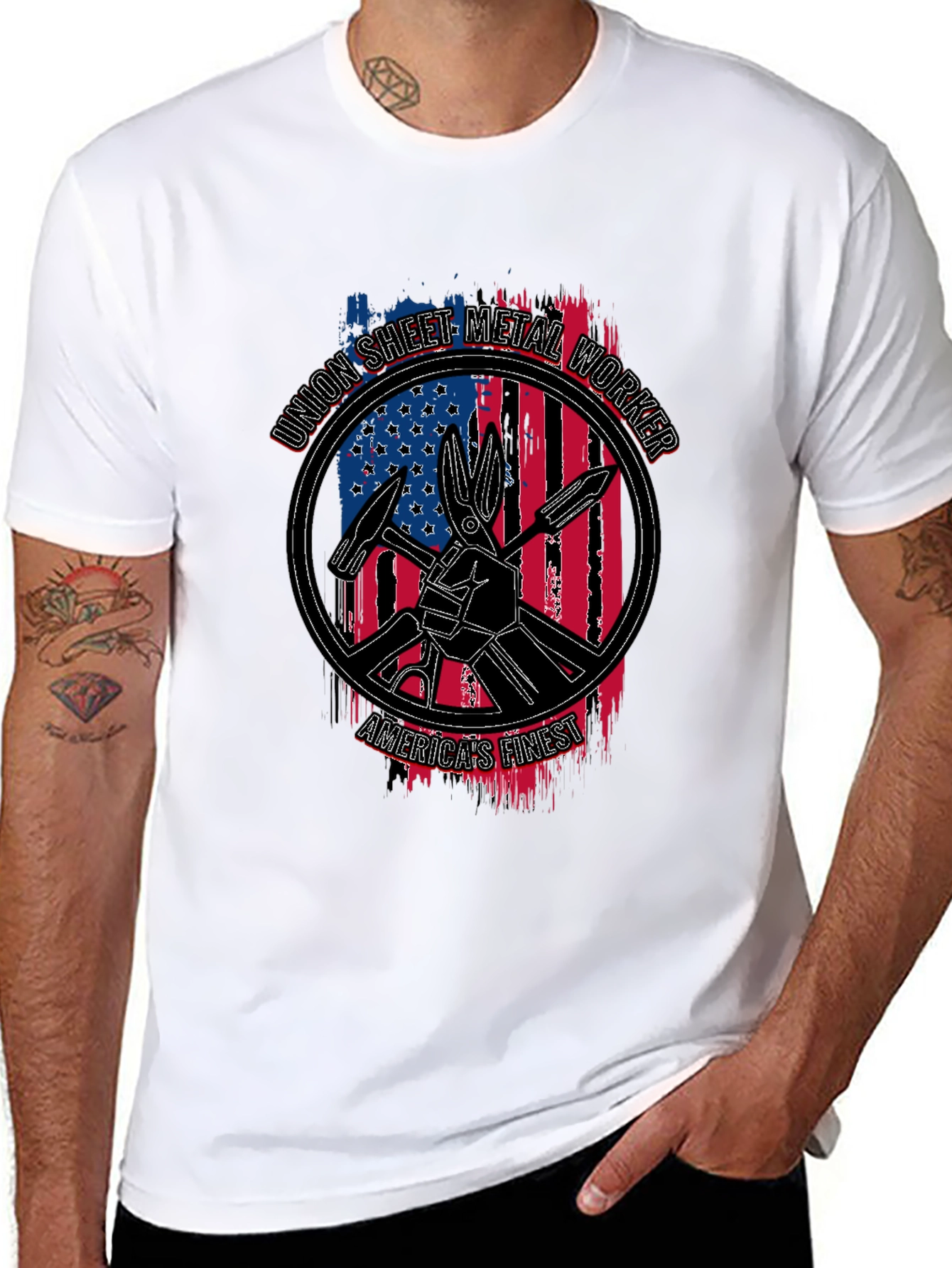 Union Sheet Metal Worker Americas Finest T-Shirt