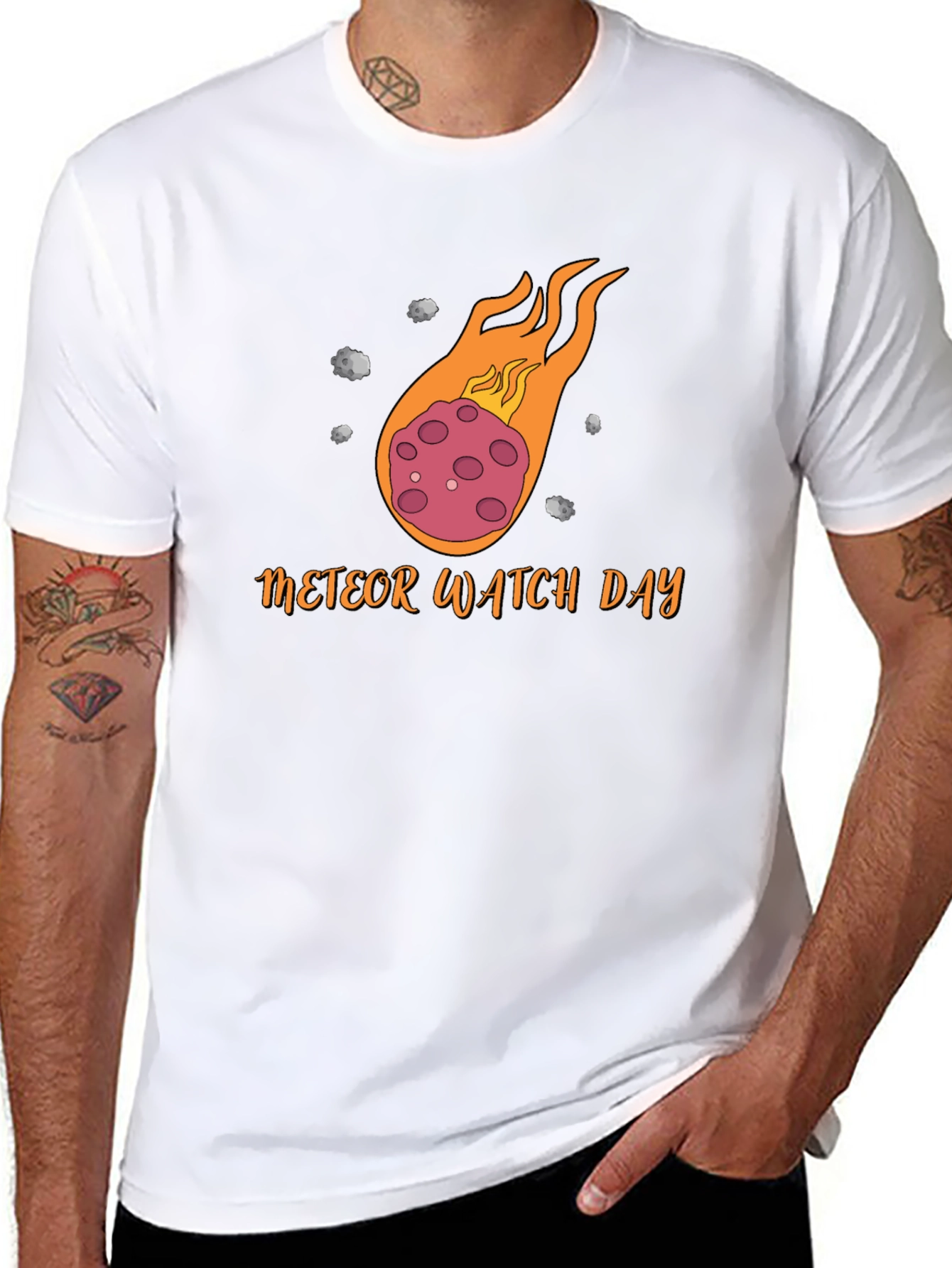 Meteor Watch Day Black T-Shirt