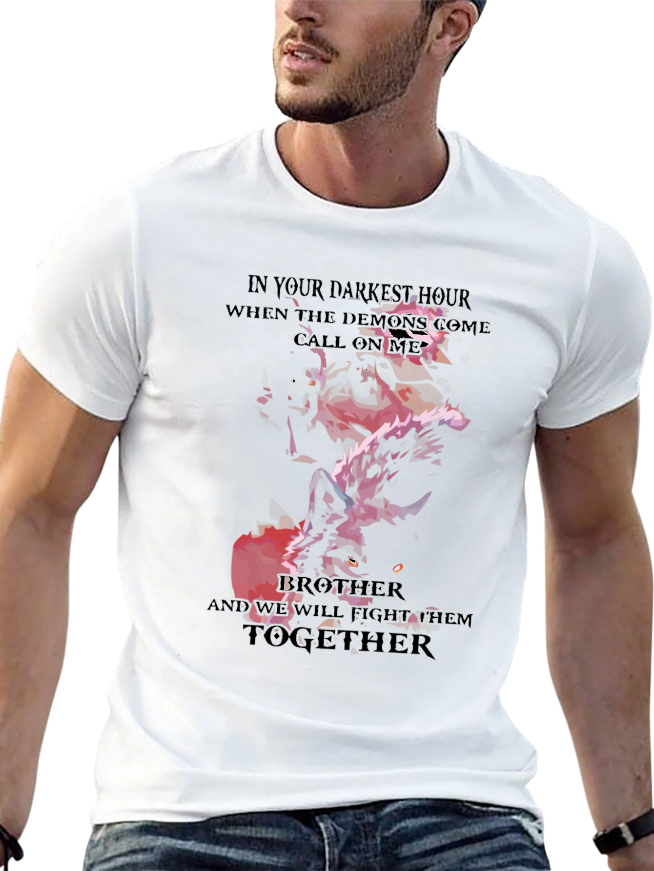 Darkest Hour Wolf T-Shirt Brother Fight Together