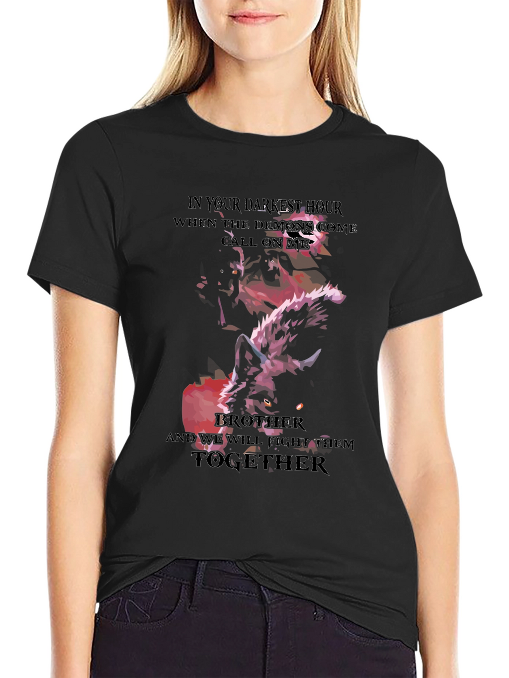 Darkest Hour Wolf T-Shirt Brother Fight Together