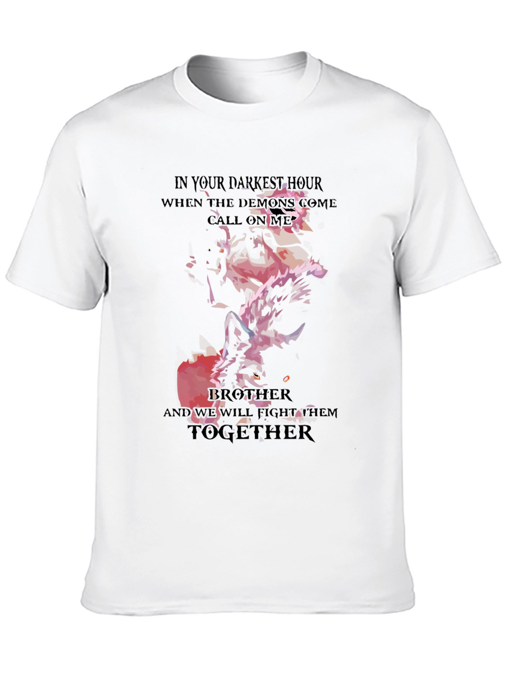 Darkest Hour Wolf T-Shirt Brother Fight Together