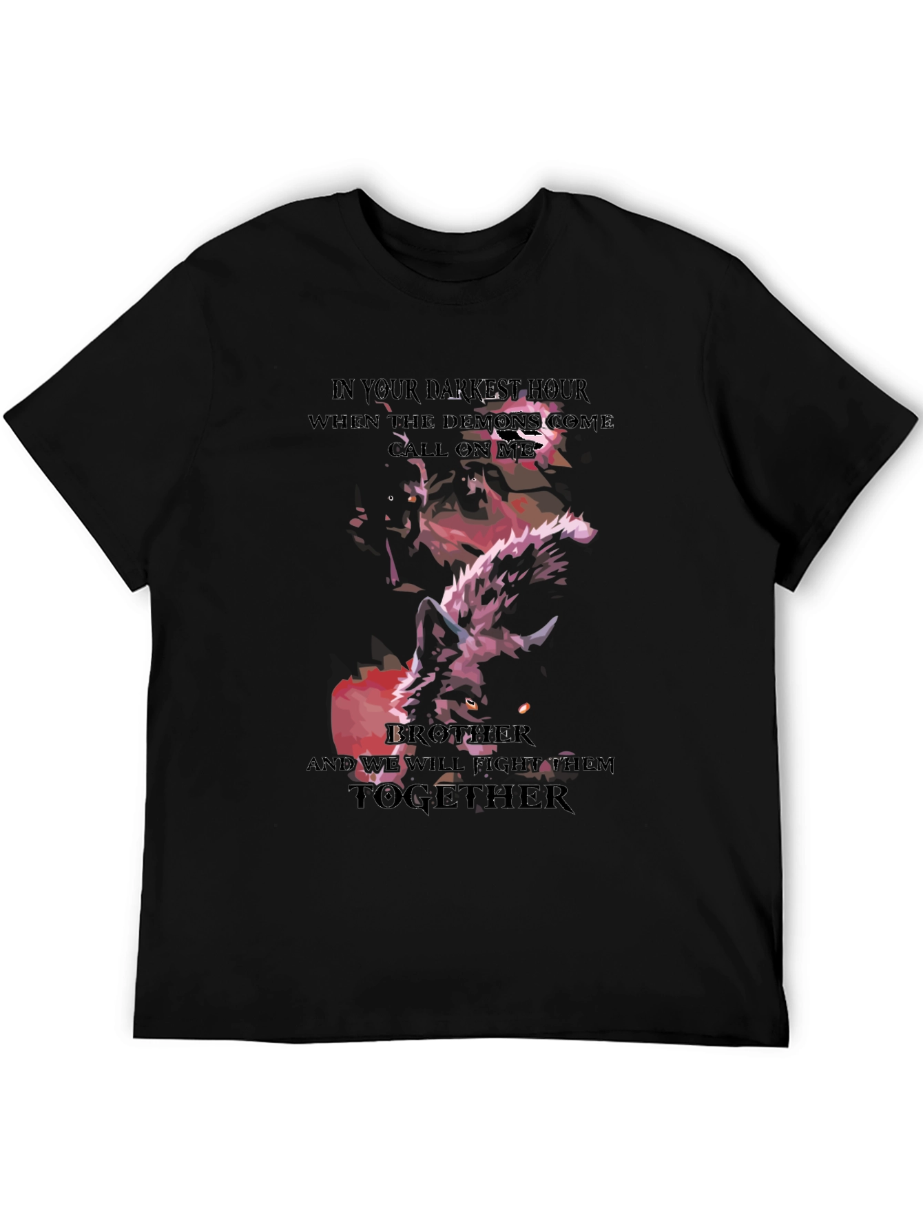 Darkest Hour Wolf T-Shirt Brother Fight Together