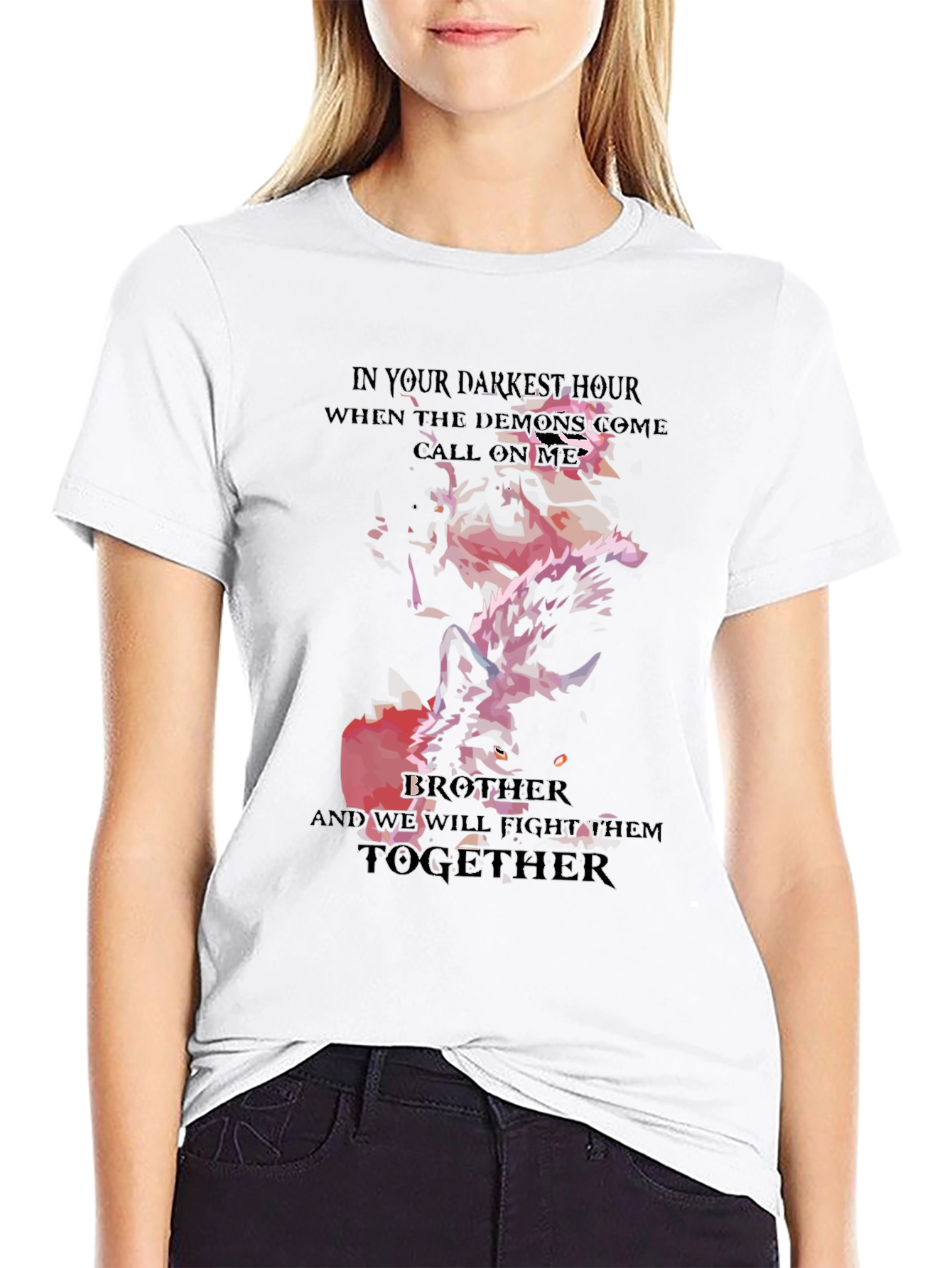 Darkest Hour Wolf T-Shirt Brother Fight Together