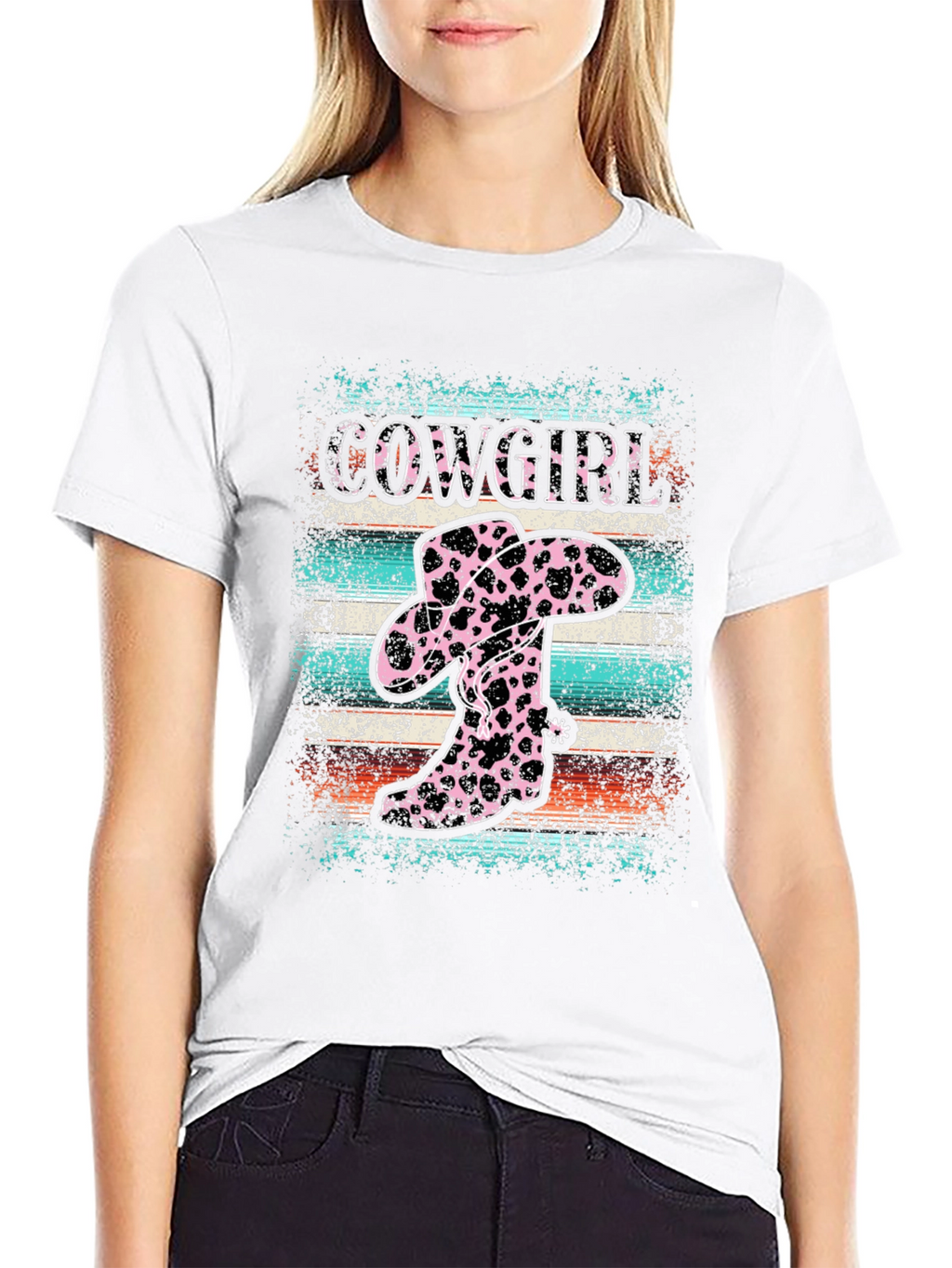 Cowgirl Boots and Hat Graphic T-Shirt