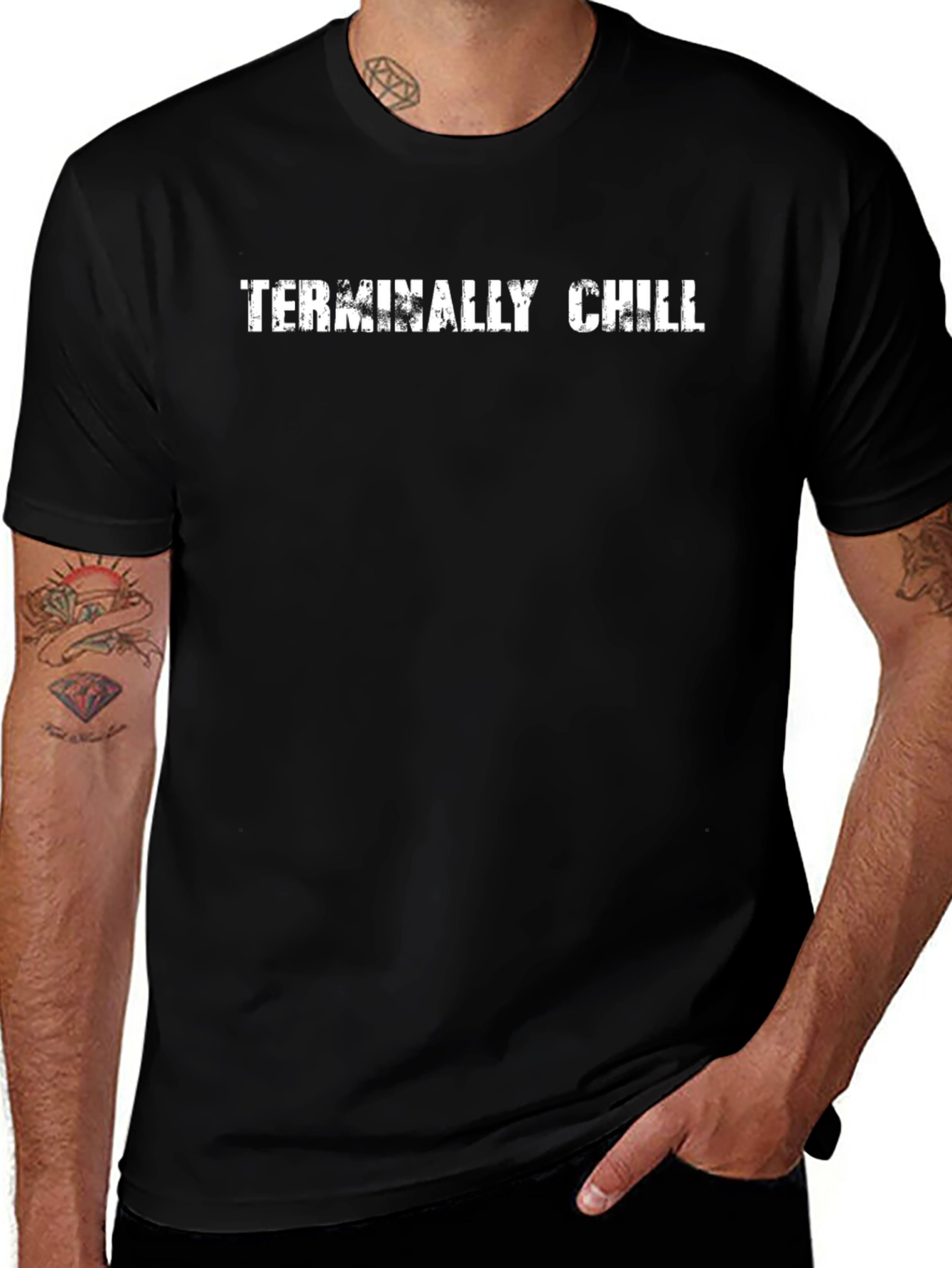 Terminally Chill Black Graphic Tee