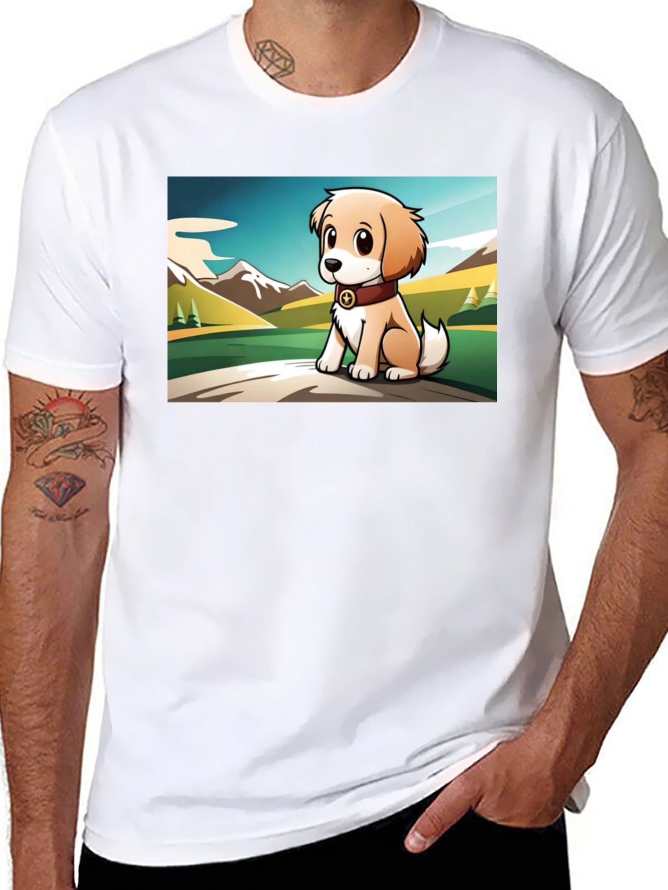 Cute Puppy Graphic T-Shirt