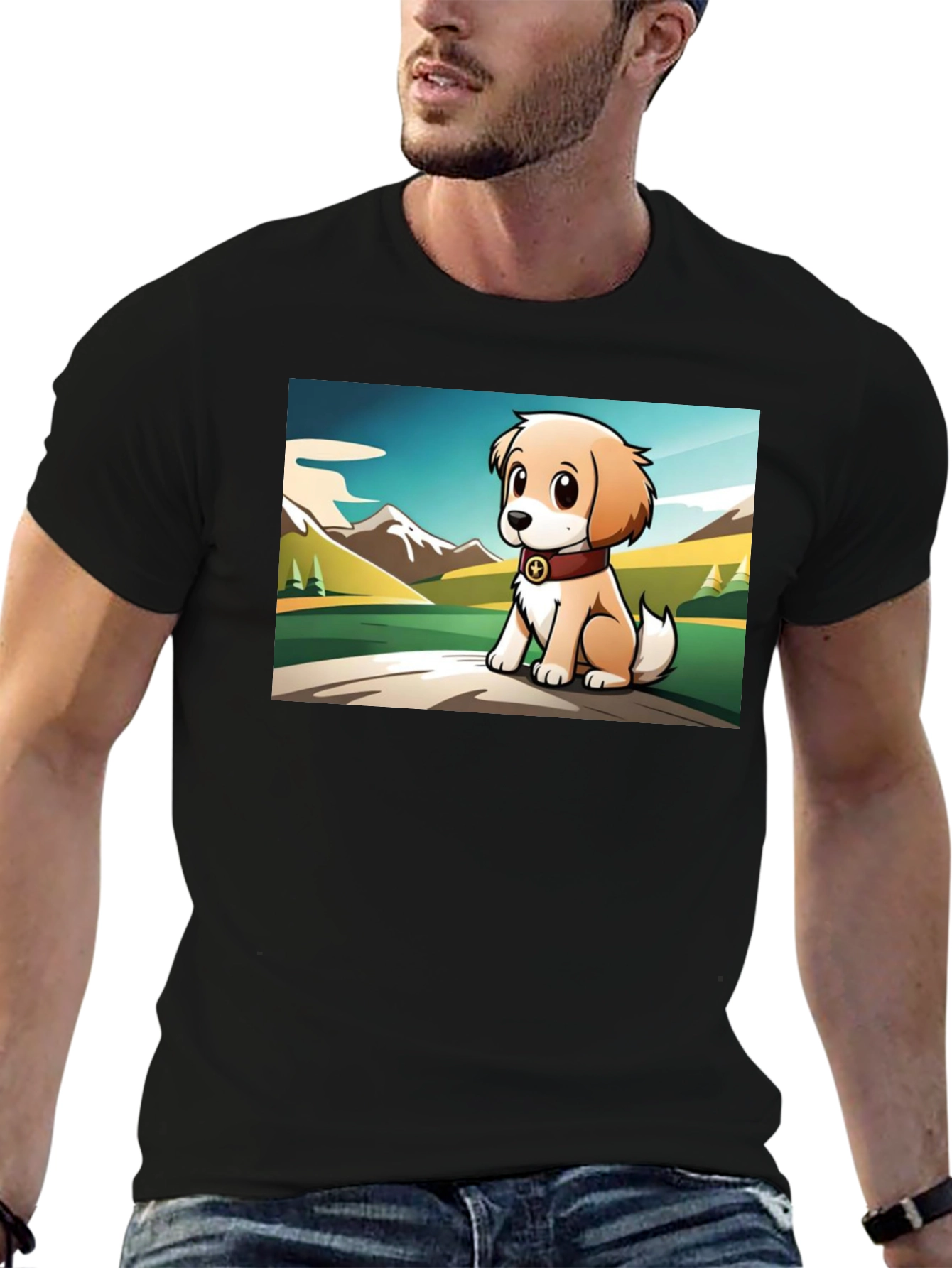 Cute Puppy Graphic T-Shirt