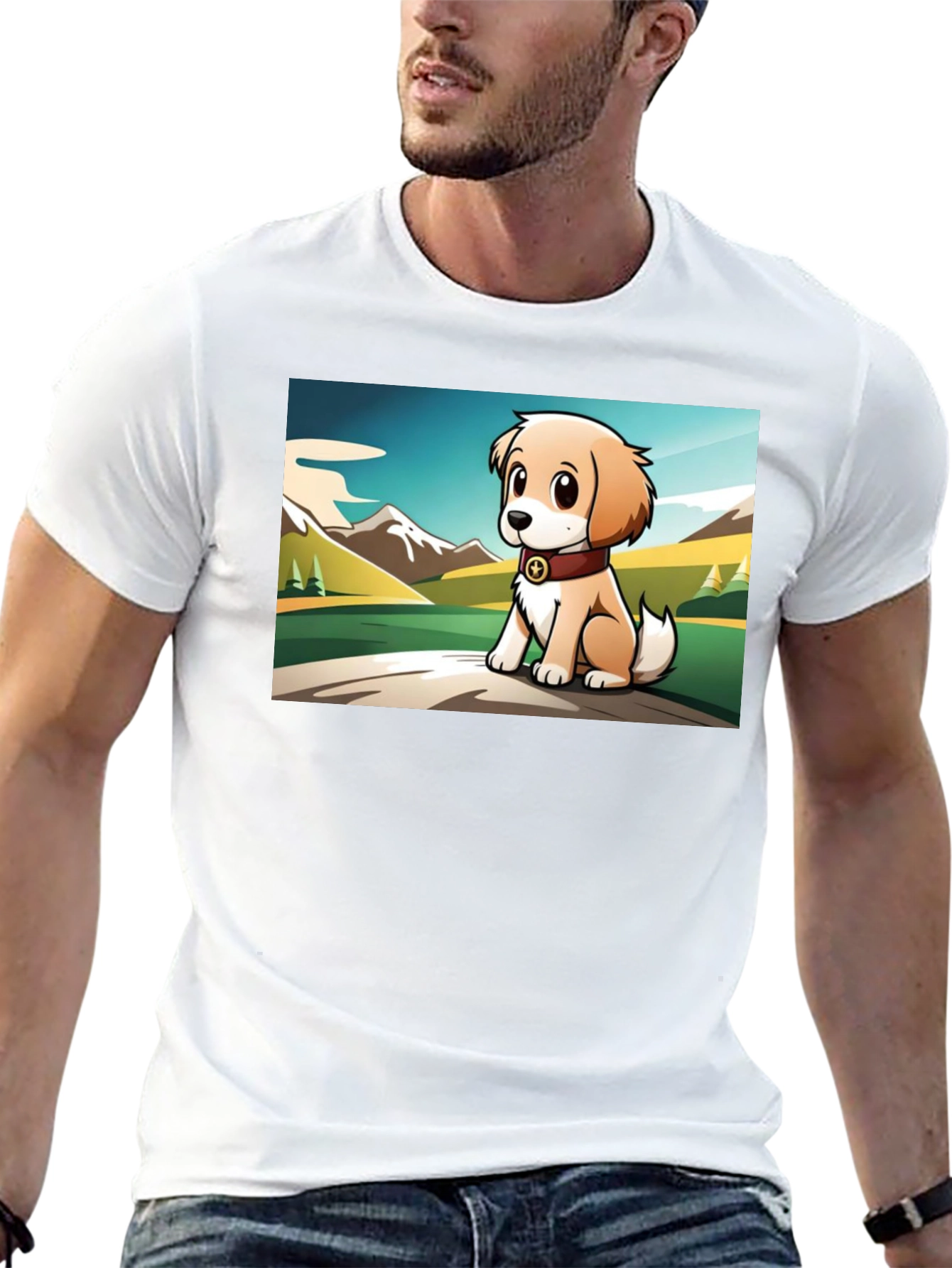 Cute Puppy Graphic T-Shirt