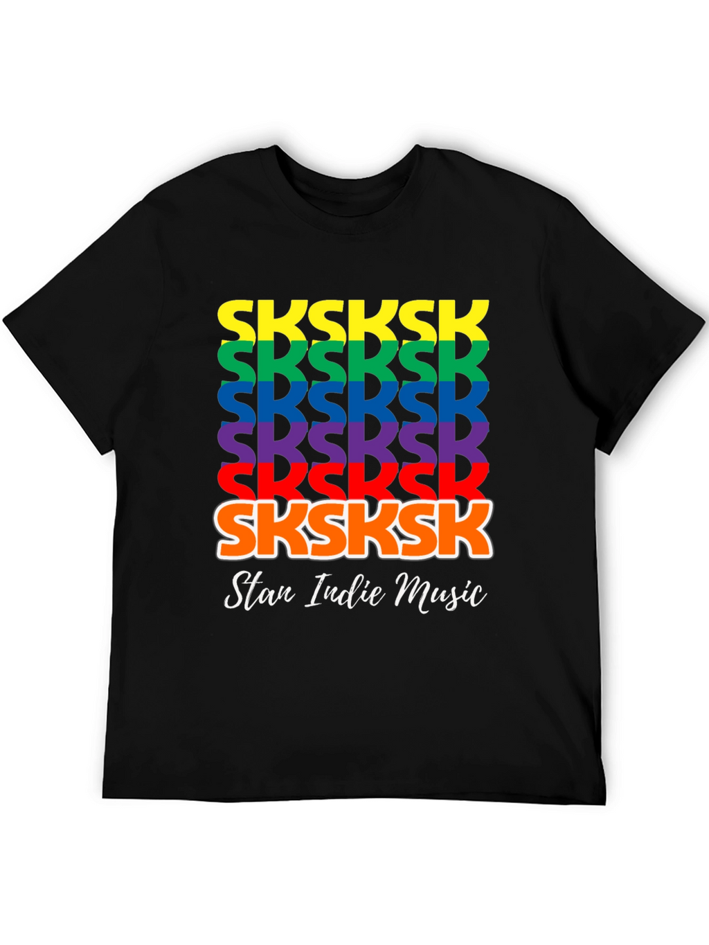 SKSKSK Rainbow T-Shirt - Stan Indie Music Tee