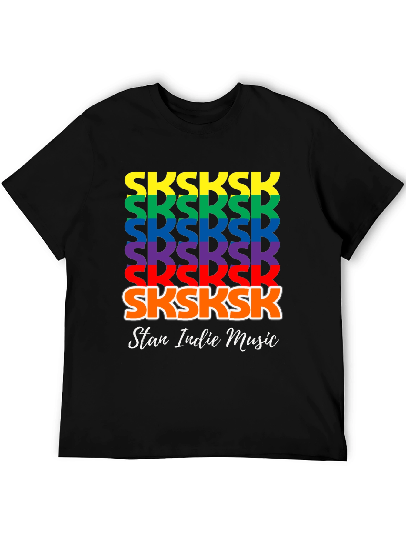 SKSKSK Rainbow T-Shirt - Stan Indie Music Tee