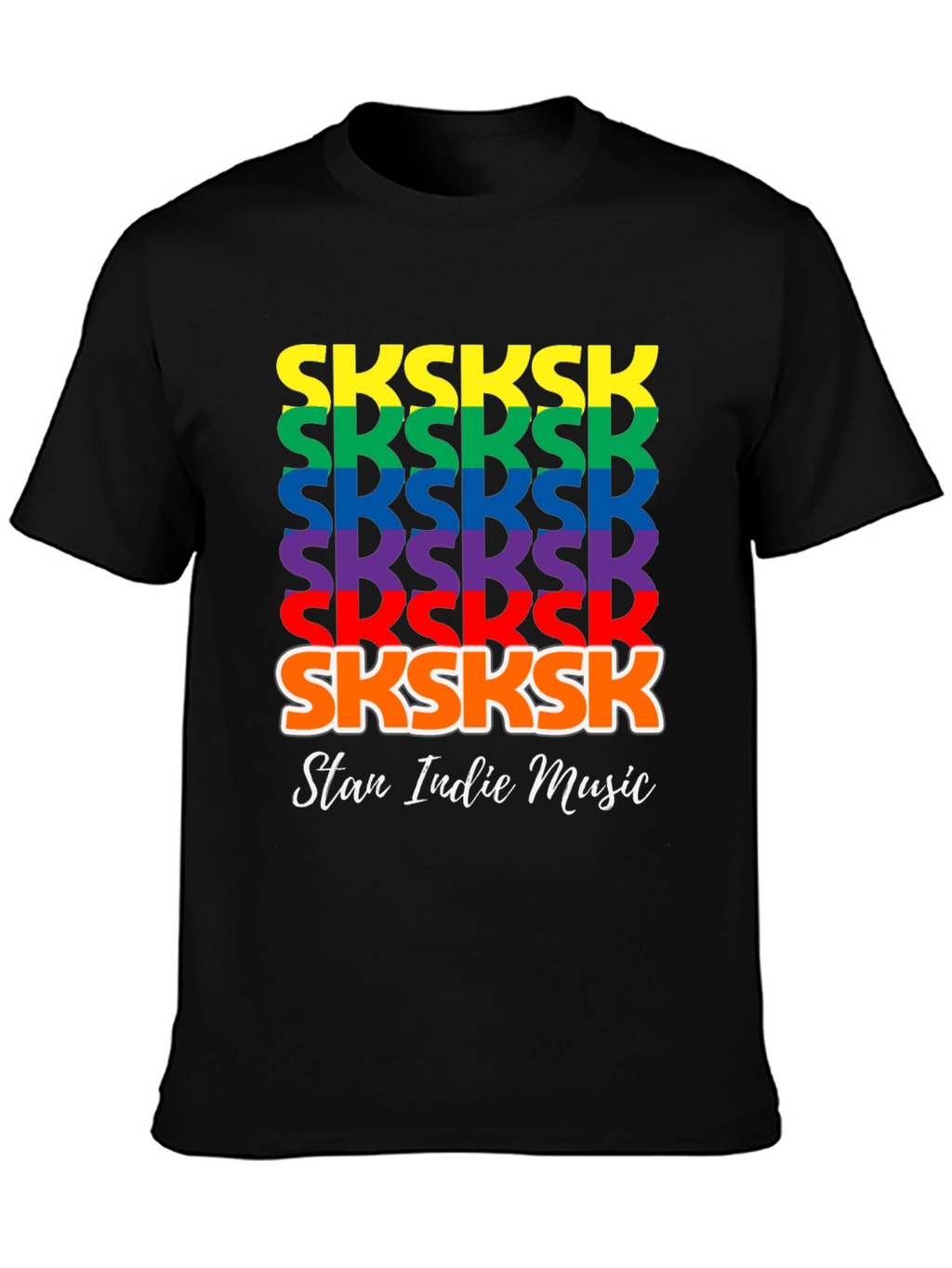 SKSKSK Rainbow T-Shirt - Stan Indie Music Tee
