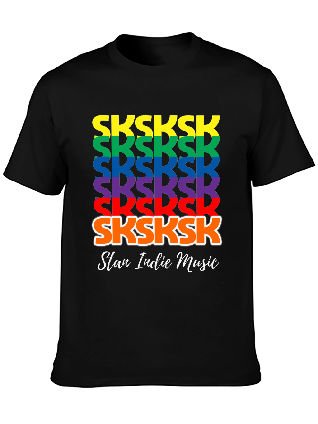SKSKSK Rainbow T-Shirt - Stan Indie Music Tee
