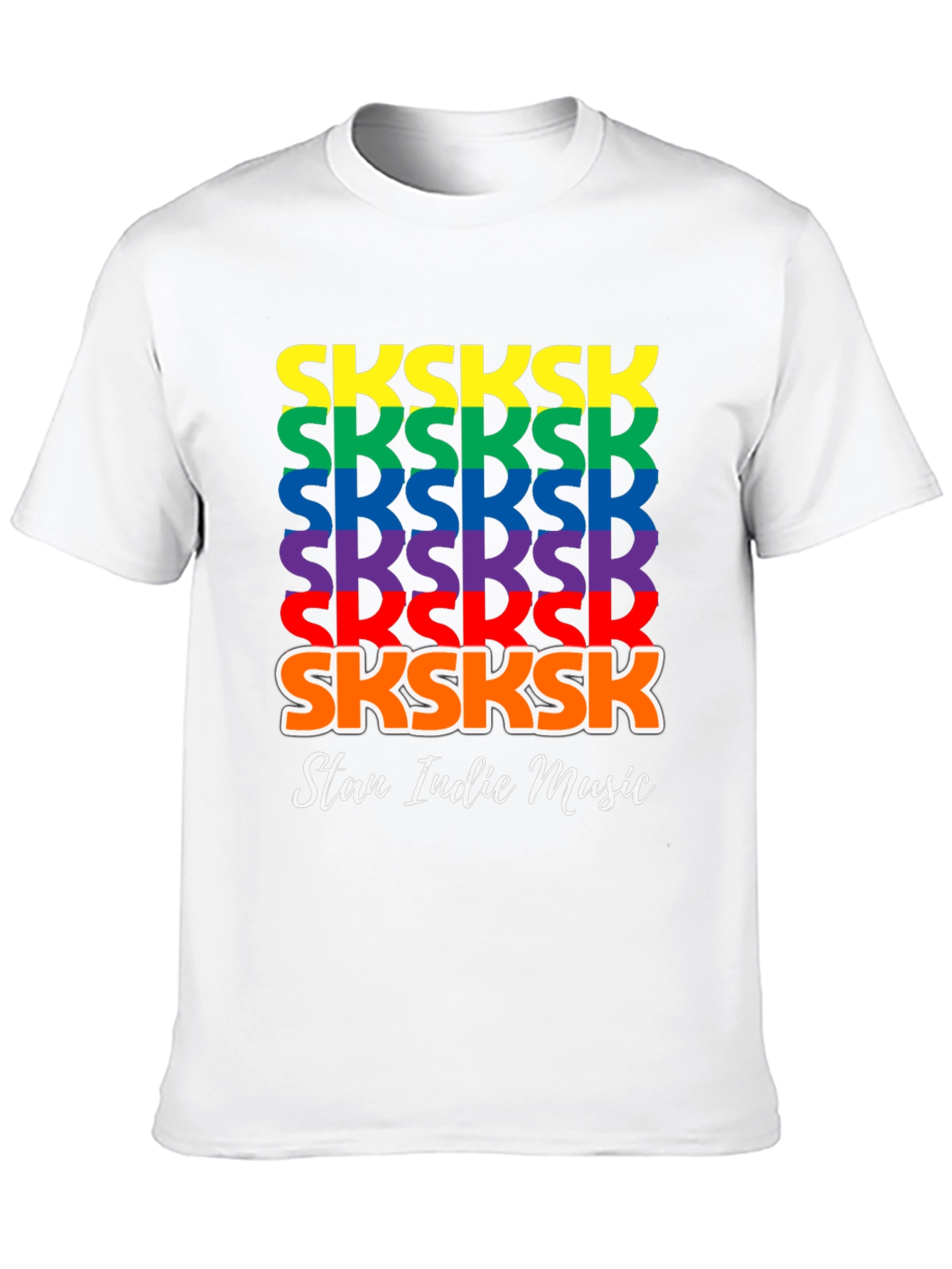 SKSKSK Rainbow T-Shirt - Stan Indie Music Tee