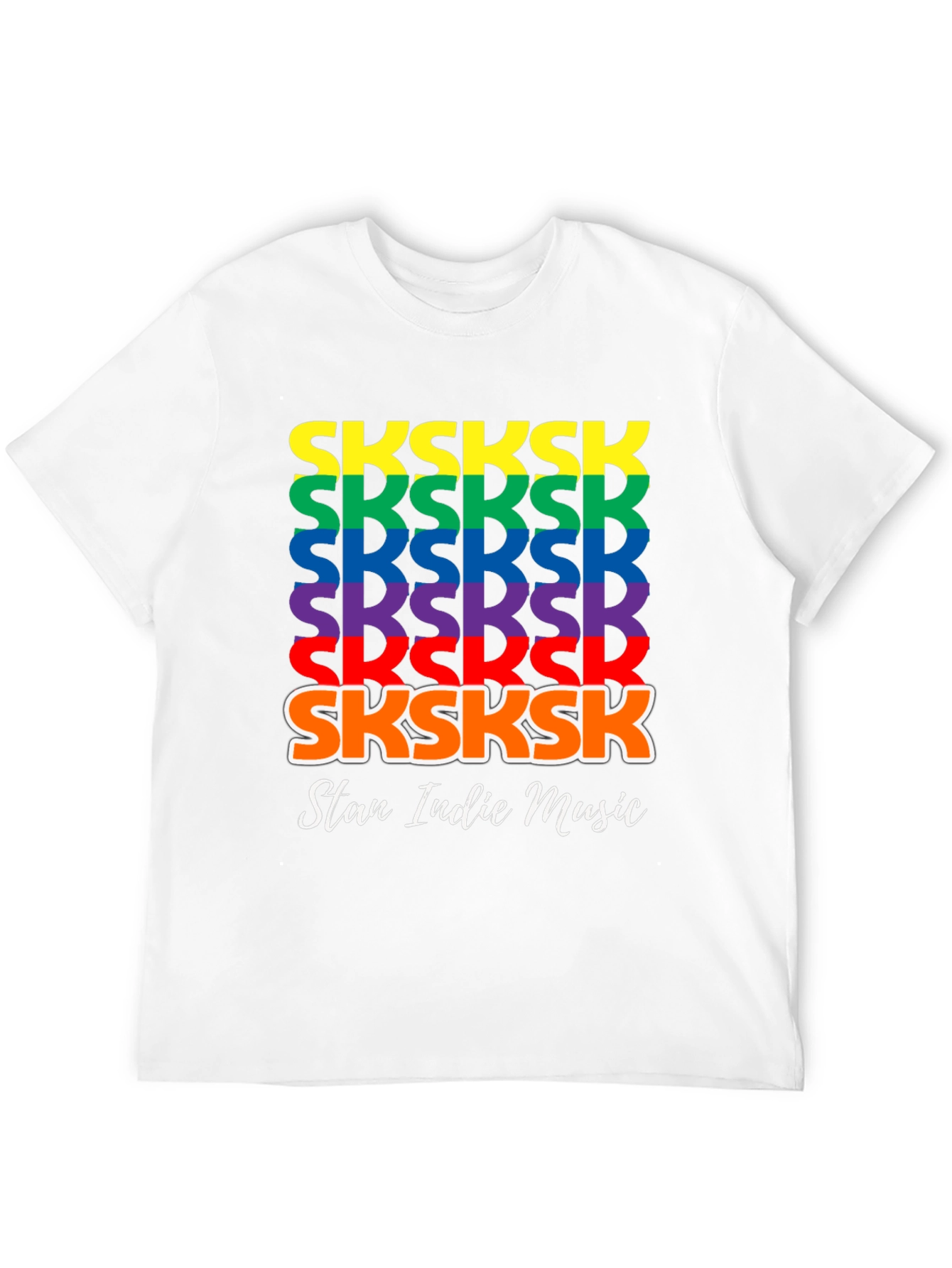 SKSKSK Rainbow T-Shirt - Stan Indie Music Tee
