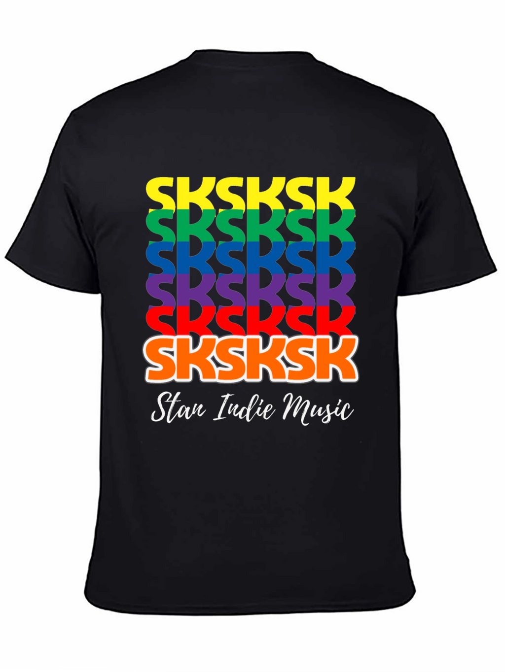 SKSKSK Rainbow T-Shirt - Stan Indie Music Tee