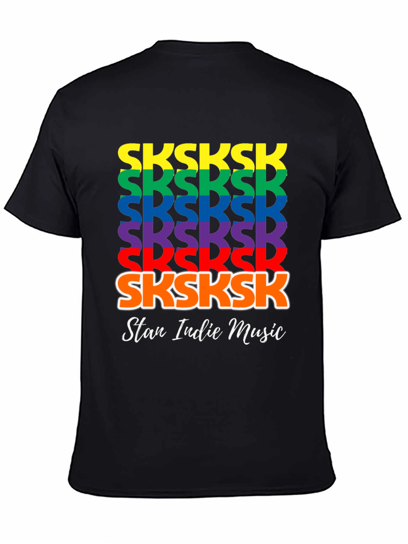 SKSKSK Rainbow T-Shirt - Stan Indie Music Tee