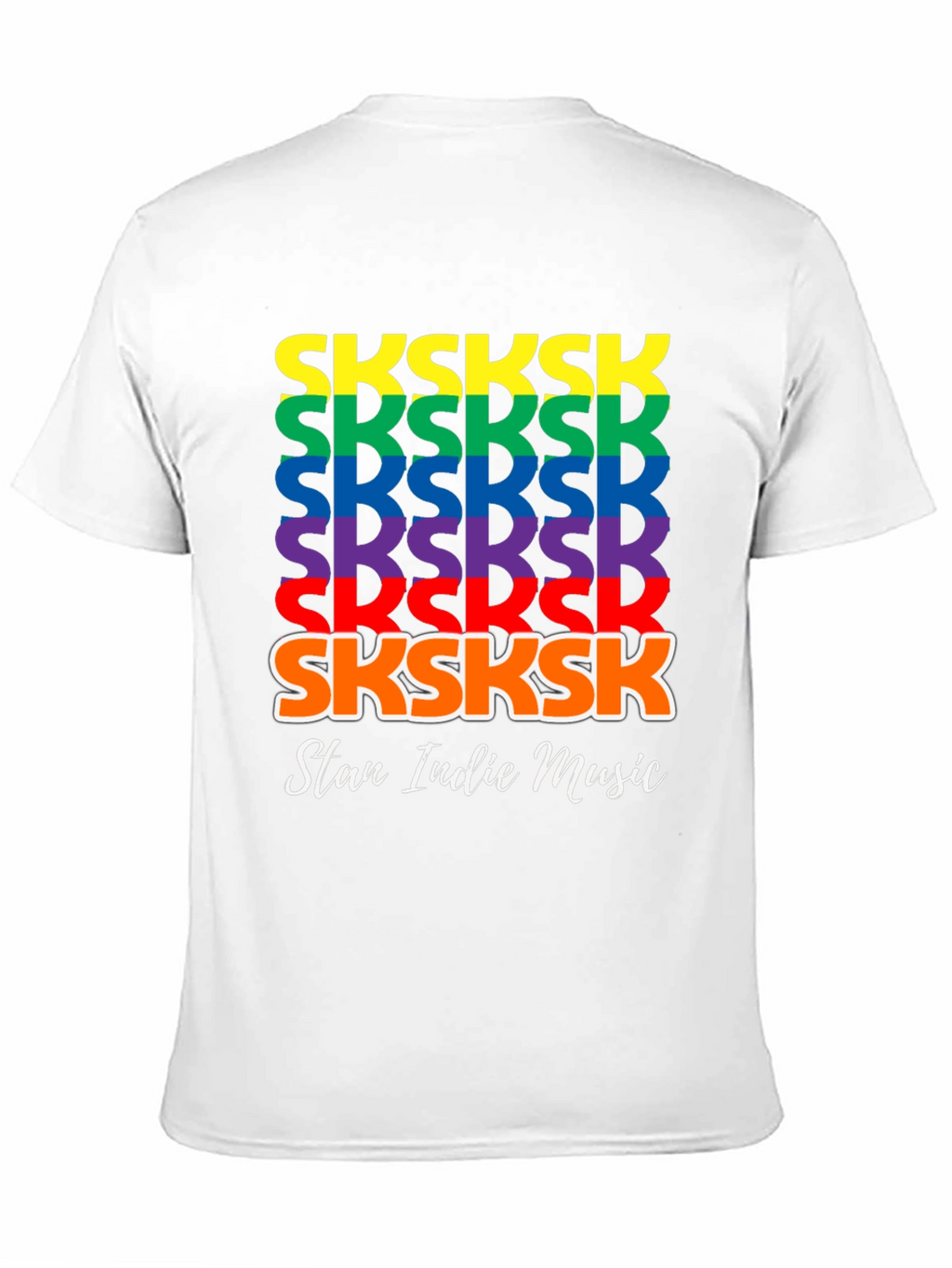SKSKSK Rainbow T-Shirt - Stan Indie Music Tee