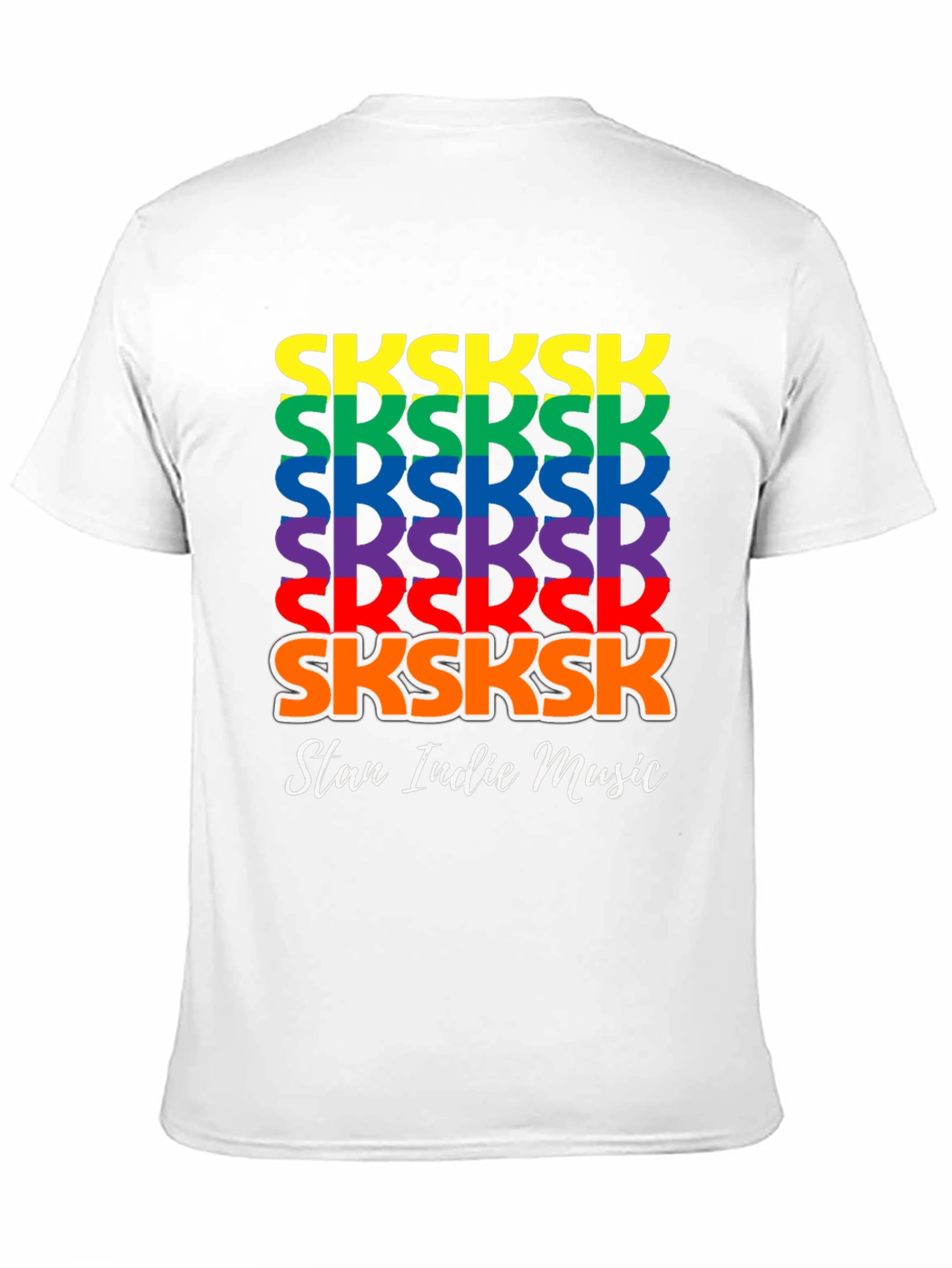 SKSKSK Rainbow T-Shirt - Stan Indie Music Tee