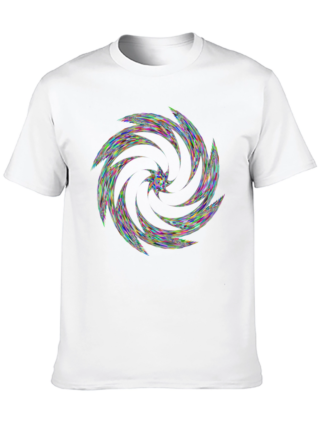 Kaleidoscope Swirl Black T-Shirt